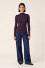 PULL COL MONTANT - D-BAYRON - AUBERGINE PULL NEW KOOKAI Mode Kookai
