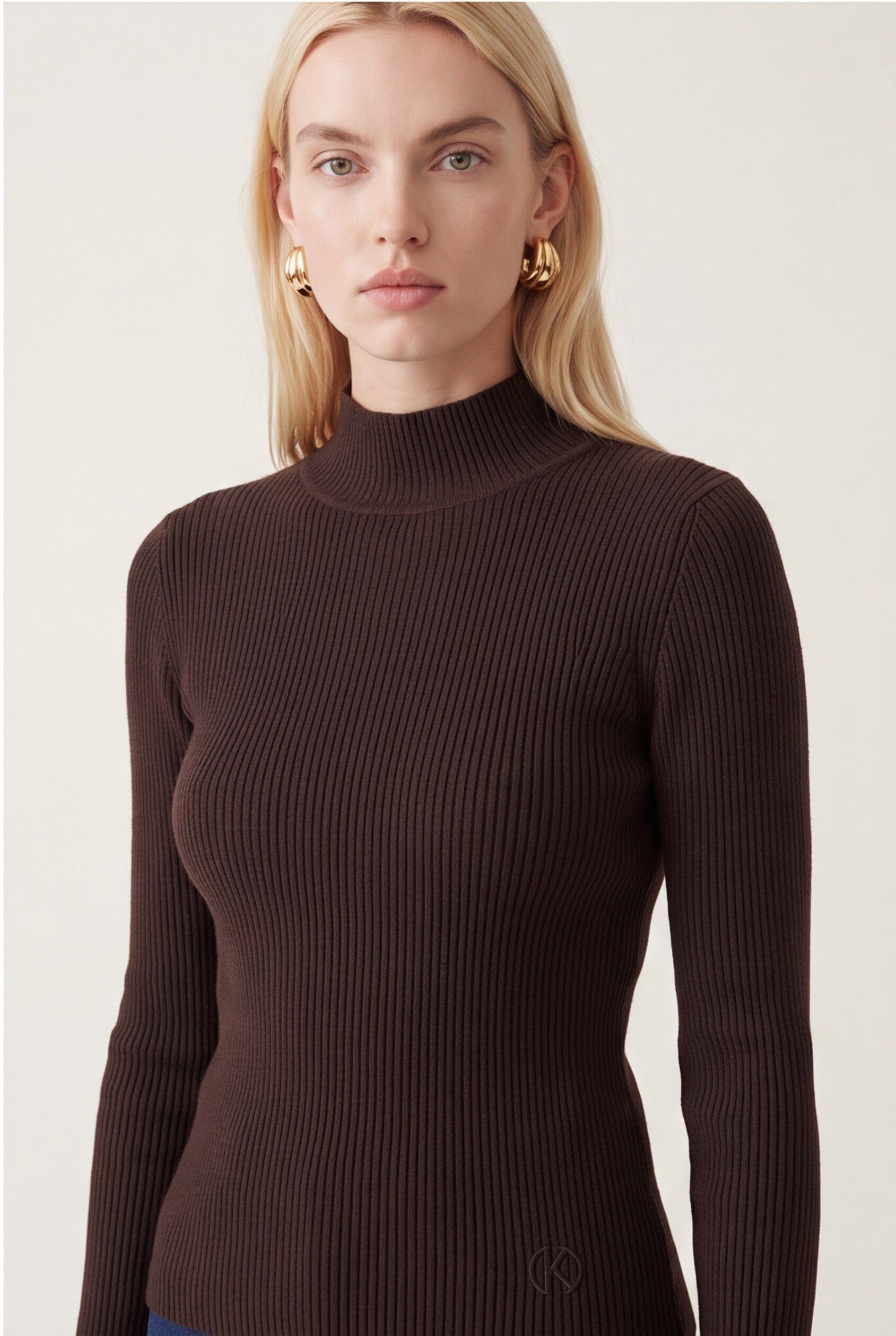 PULL COL MONTANT - D-BAYRON - BRUN PULL NEW KOOKAI Mode Kookai