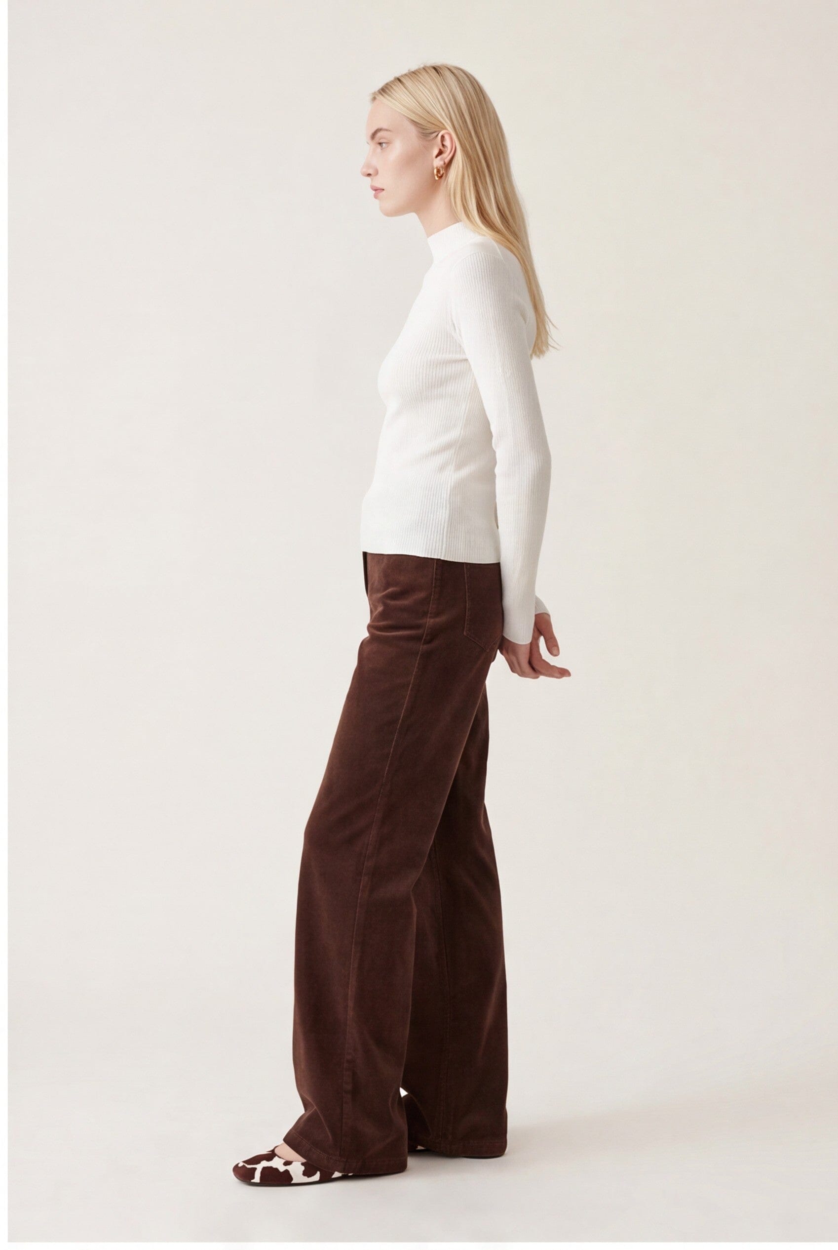PULL COL MONTANT - D-BAYRON - ECRU PULL NEW KOOKAI Mode Kookai
