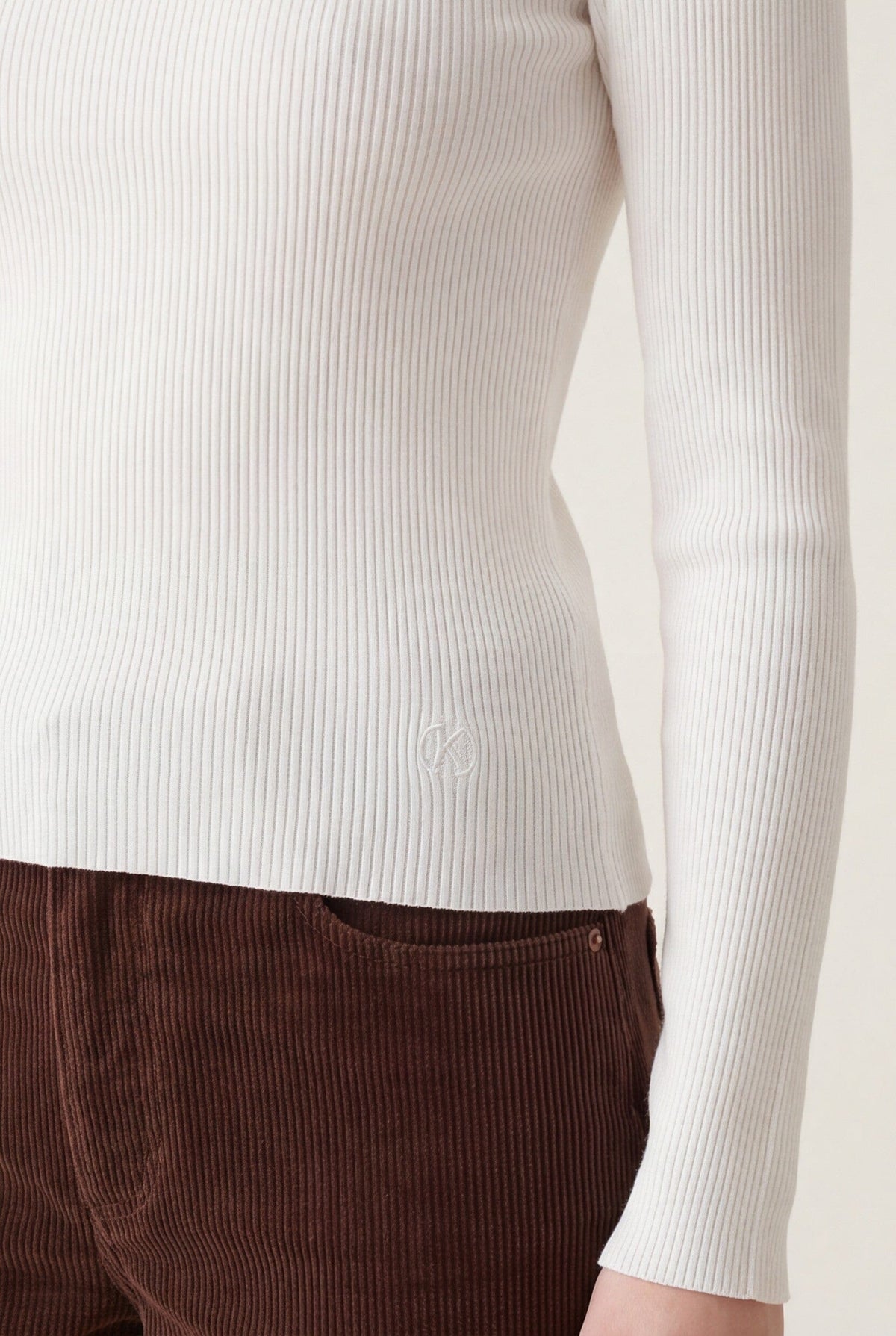 PULL COL MONTANT - D-BAYRON - ECRU PULL NEW KOOKAI Mode Kookai