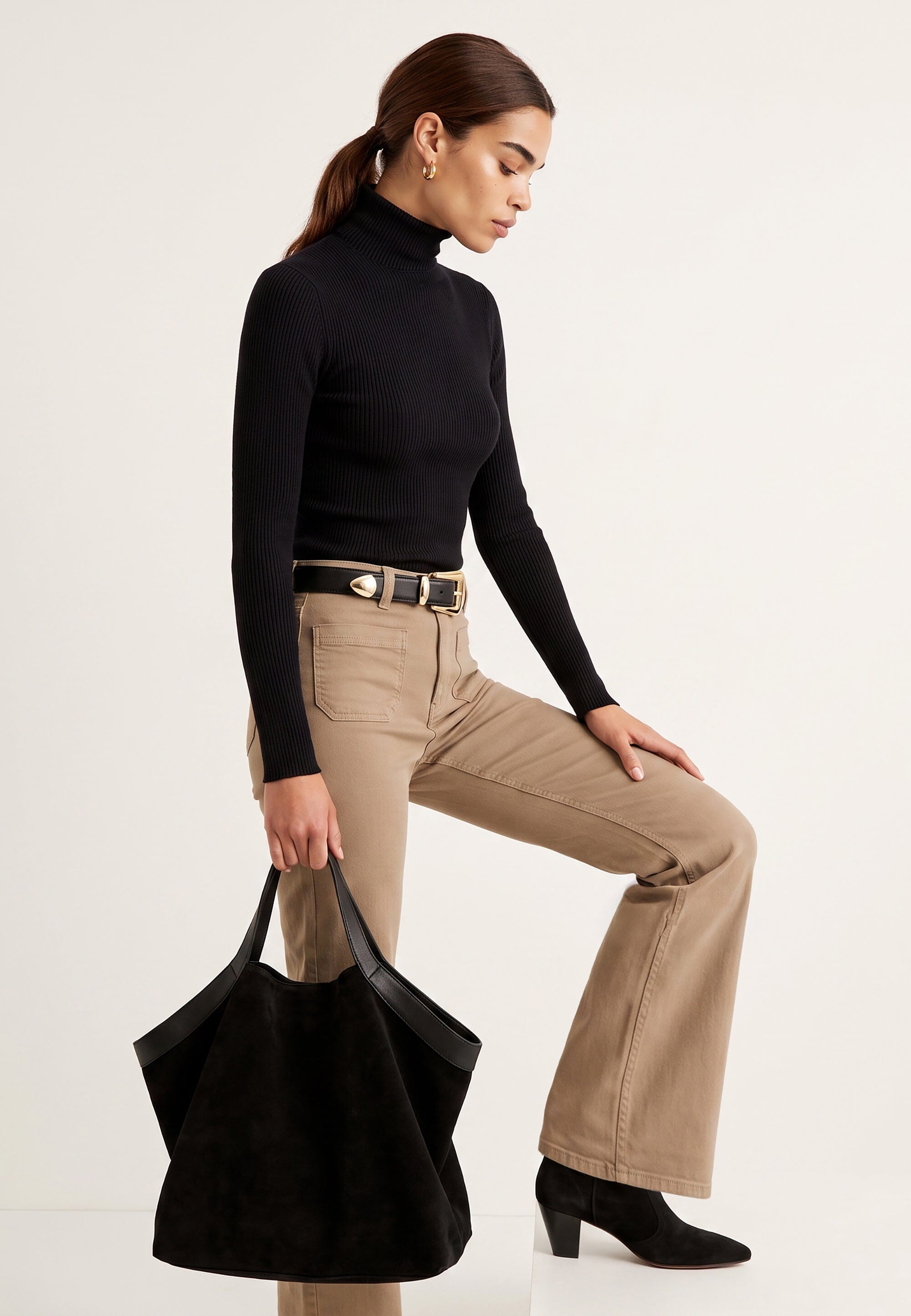 PULL COL MONTANT - D-BAYRON - NOIR PULL NEW KOOKAI Mode Kookai