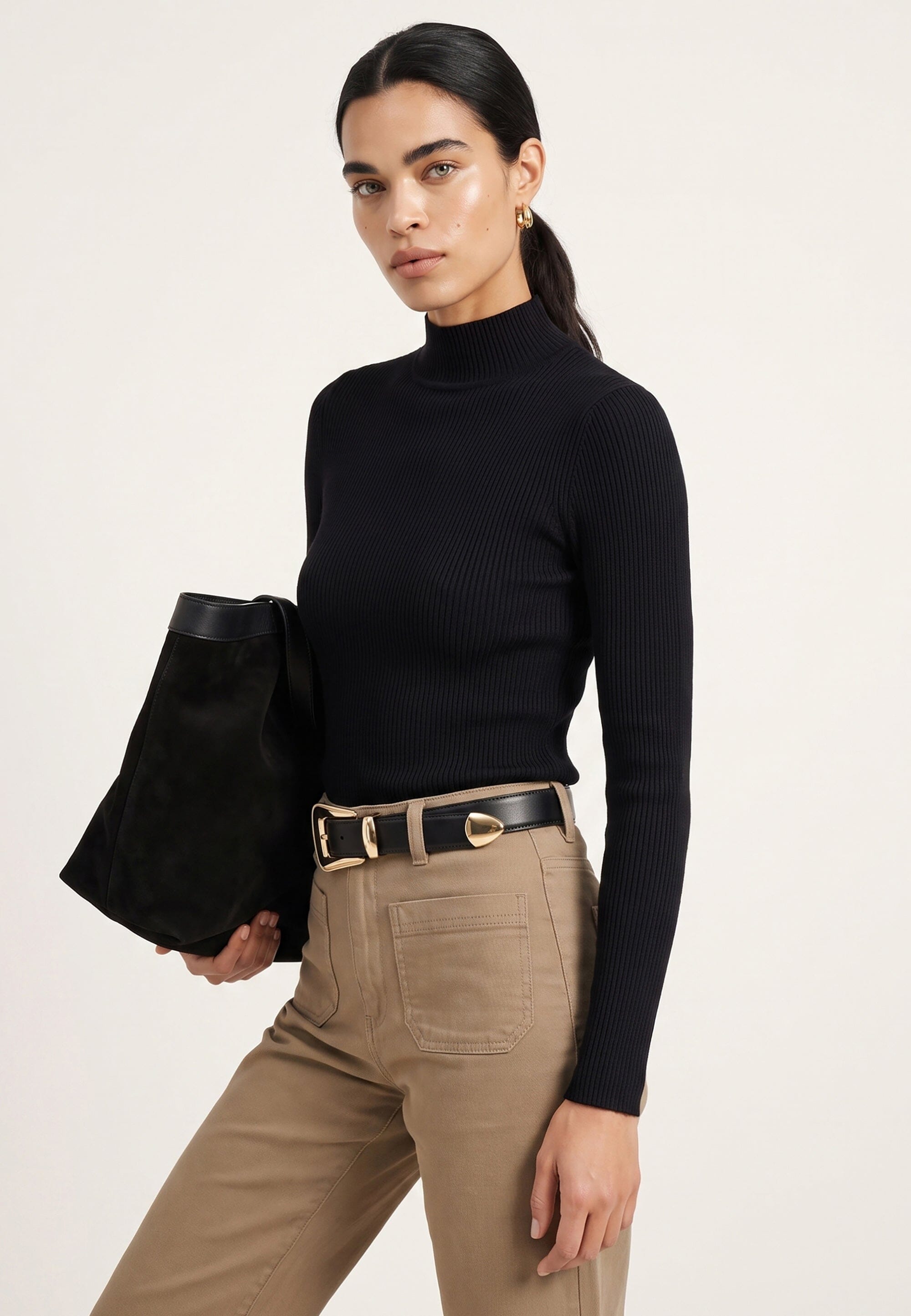 PULL COL MONTANT - D-BAYRON - NOIR PULL NEW KOOKAI Mode Kookai