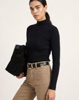 PULL COL MONTANT - D-BAYRON - NOIR PULL NEW KOOKAI Mode Kookai