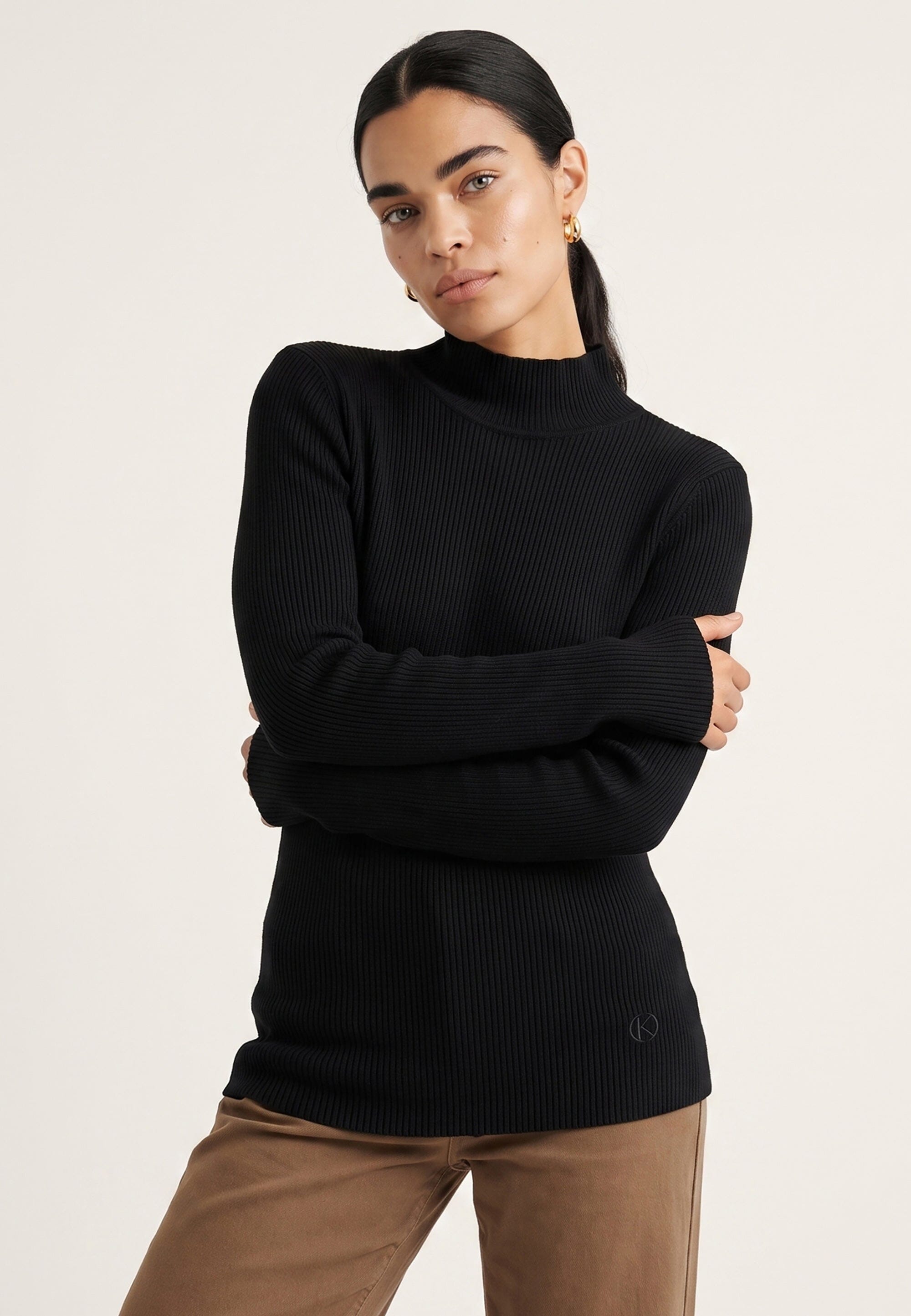 PULL COL MONTANT - D-BAYRON - NOIR PULL NEW KOOKAI Mode Kookai
