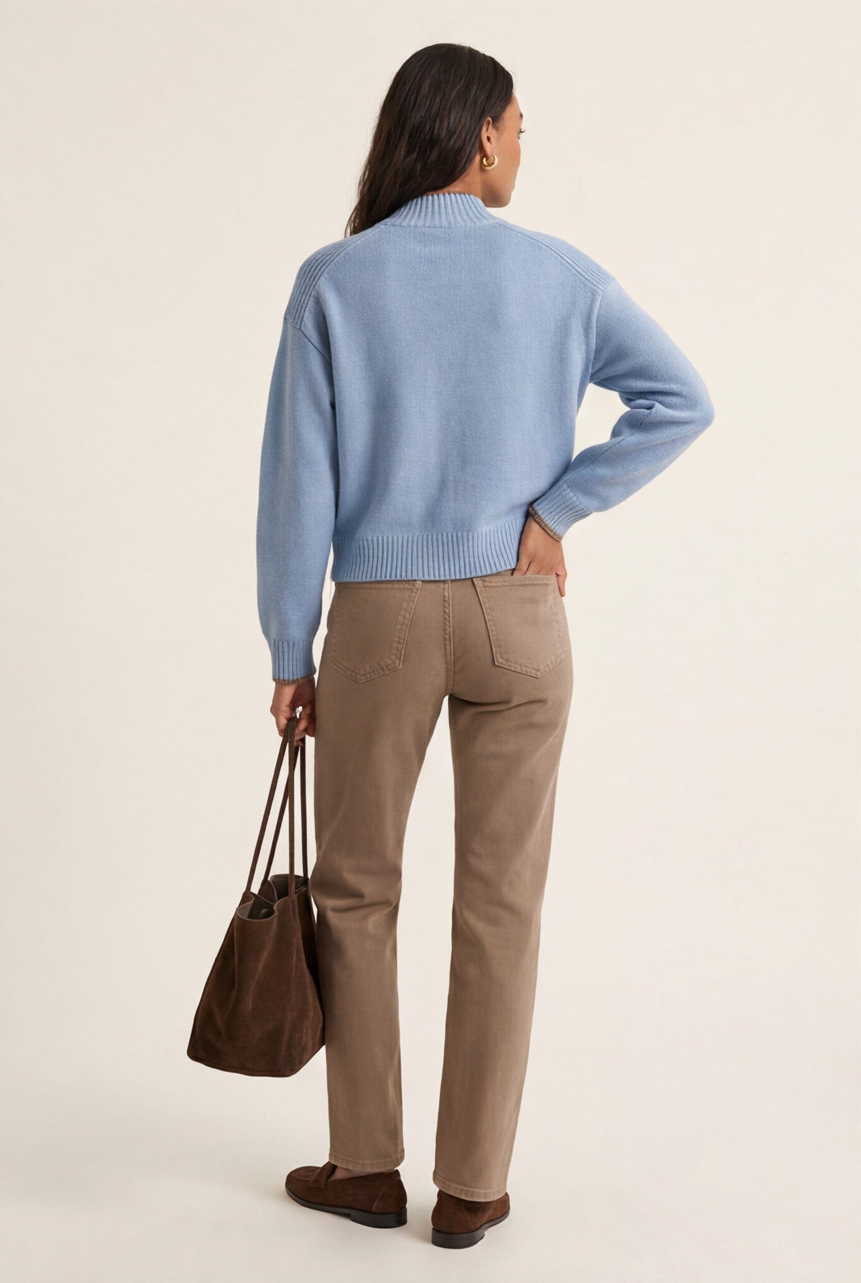 PULL COL MONTANT - DARI - CIEL/CAMEL PULL NEW KOOKAI Mode Kookai