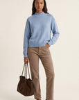 PULL COL MONTANT - DARI - CIEL/CAMEL PULL NEW KOOKAI Mode Kookai