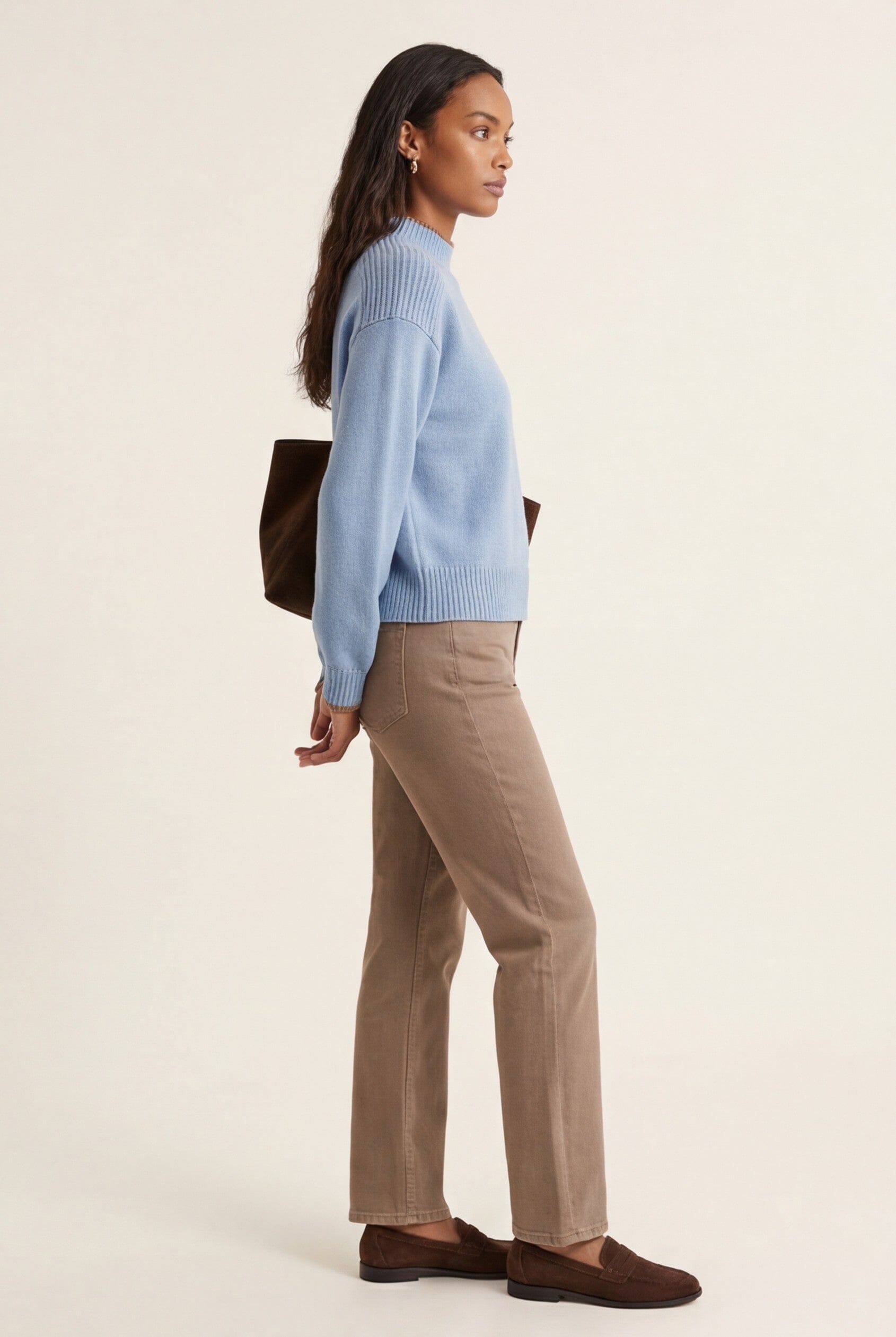 PULL COL MONTANT - DARI - CIEL/CAMEL PULL NEW KOOKAI Mode Kookai
