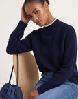 PULL COL MONTANT - DARI - MARINE/ECRU PULL NEW KOOKAI Mode Kookai