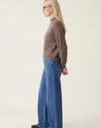 PULL COL MONTANT - DARI - TAUPE/CIEL PULL NEW KOOKAI Mode Kookai