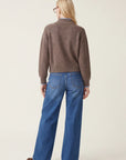PULL COL MONTANT - DARI - TAUPE/CIEL PULL NEW KOOKAI Mode Kookai