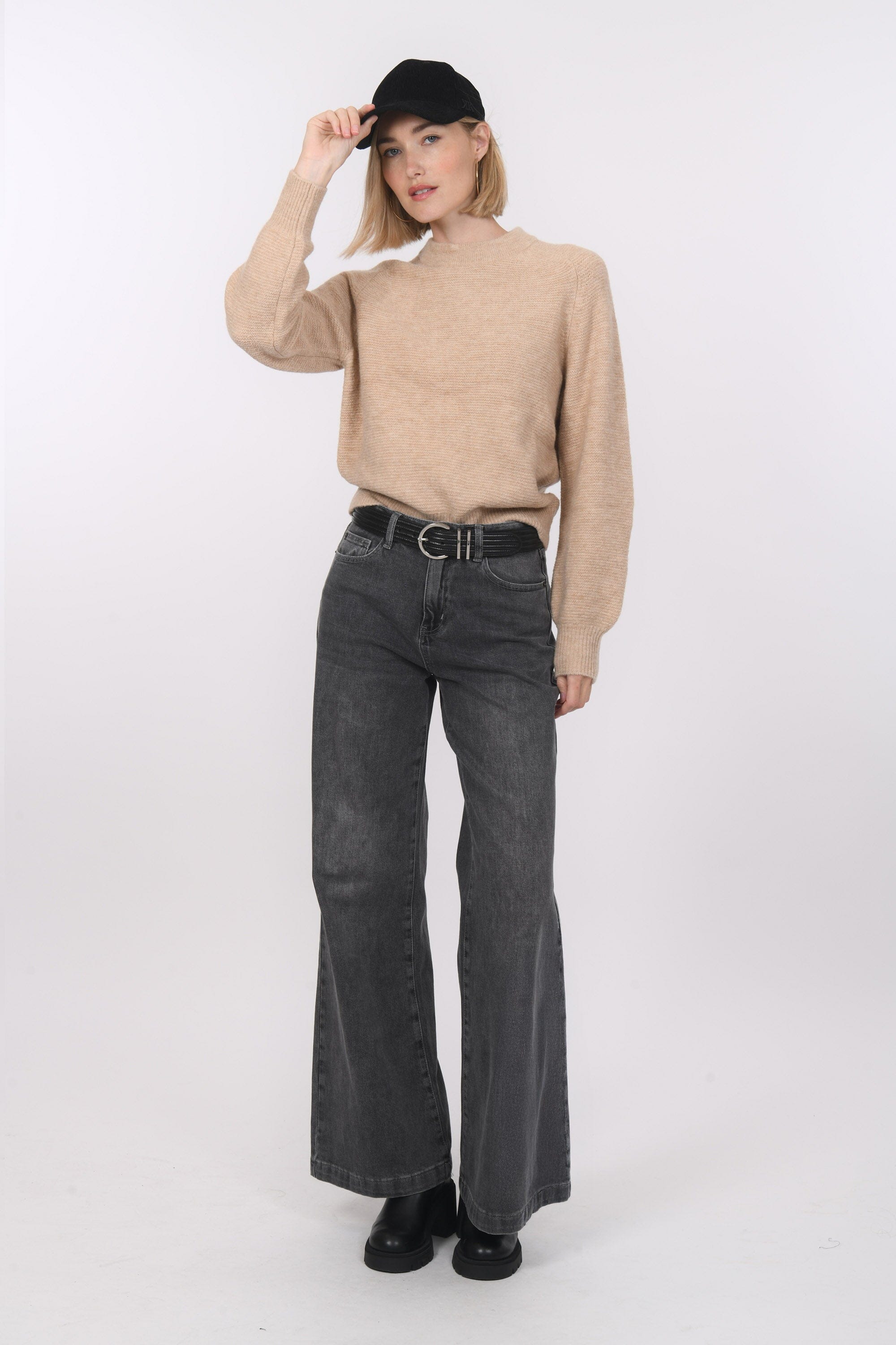 PULL COL ROND - BAMBI - CAMEL PULL NEW KOOKAI Mode Kookai