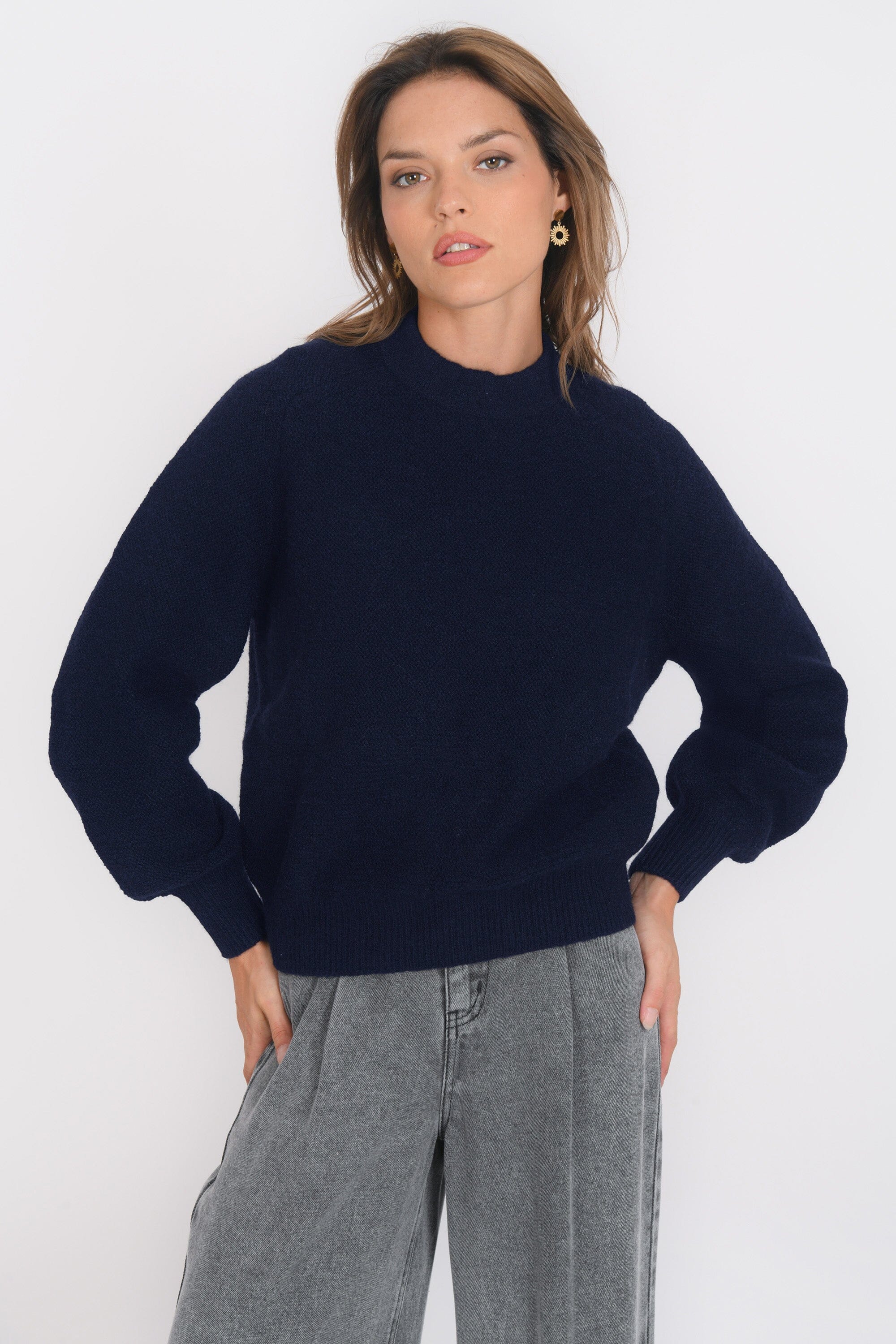 PULL COL ROND - BAMBI - MARINE PULL NEW KOOKAI Mode Kookai