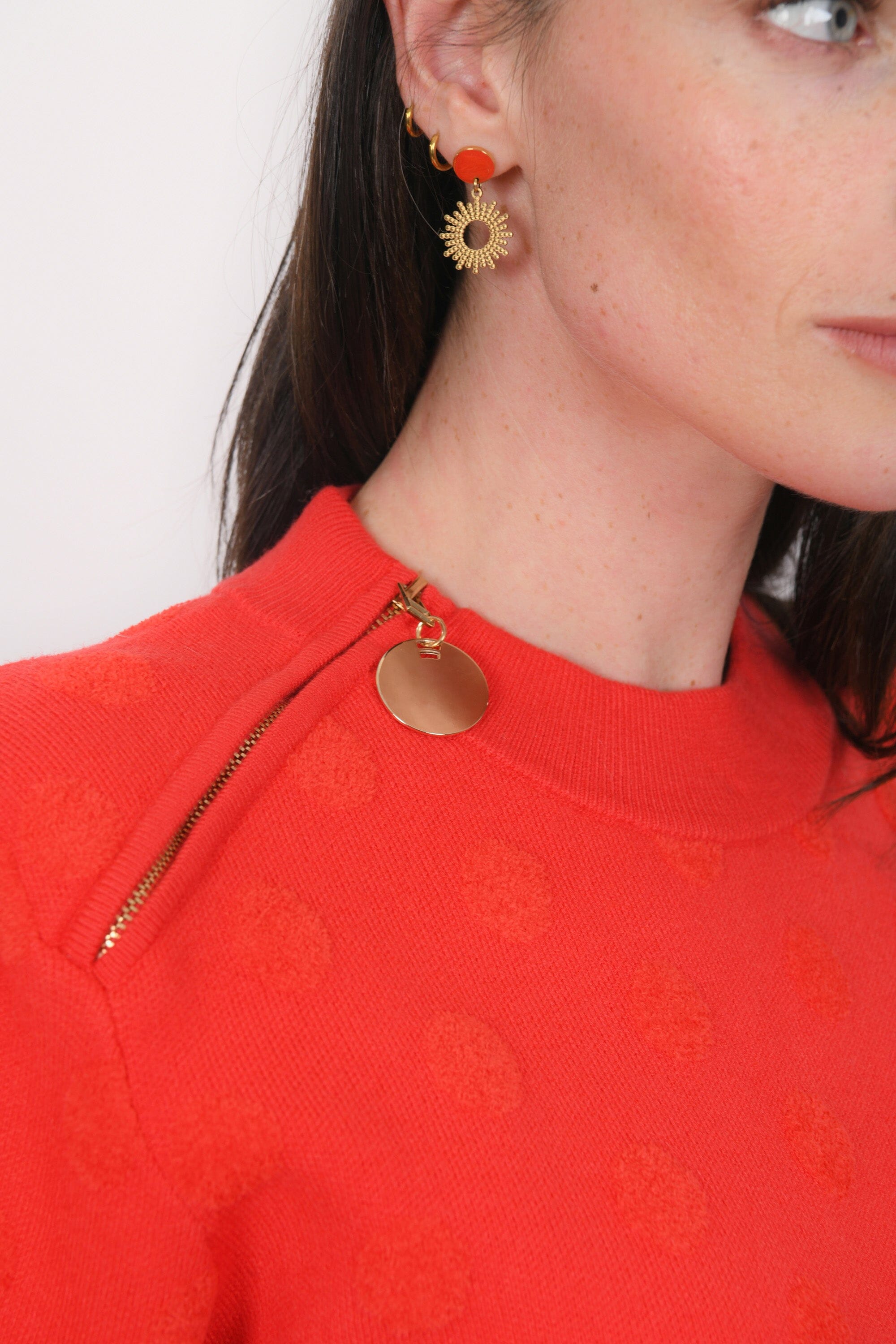 PULL COL ROND - BESSY - ROUGE PULL NEW KOOKAI Mode Kookai