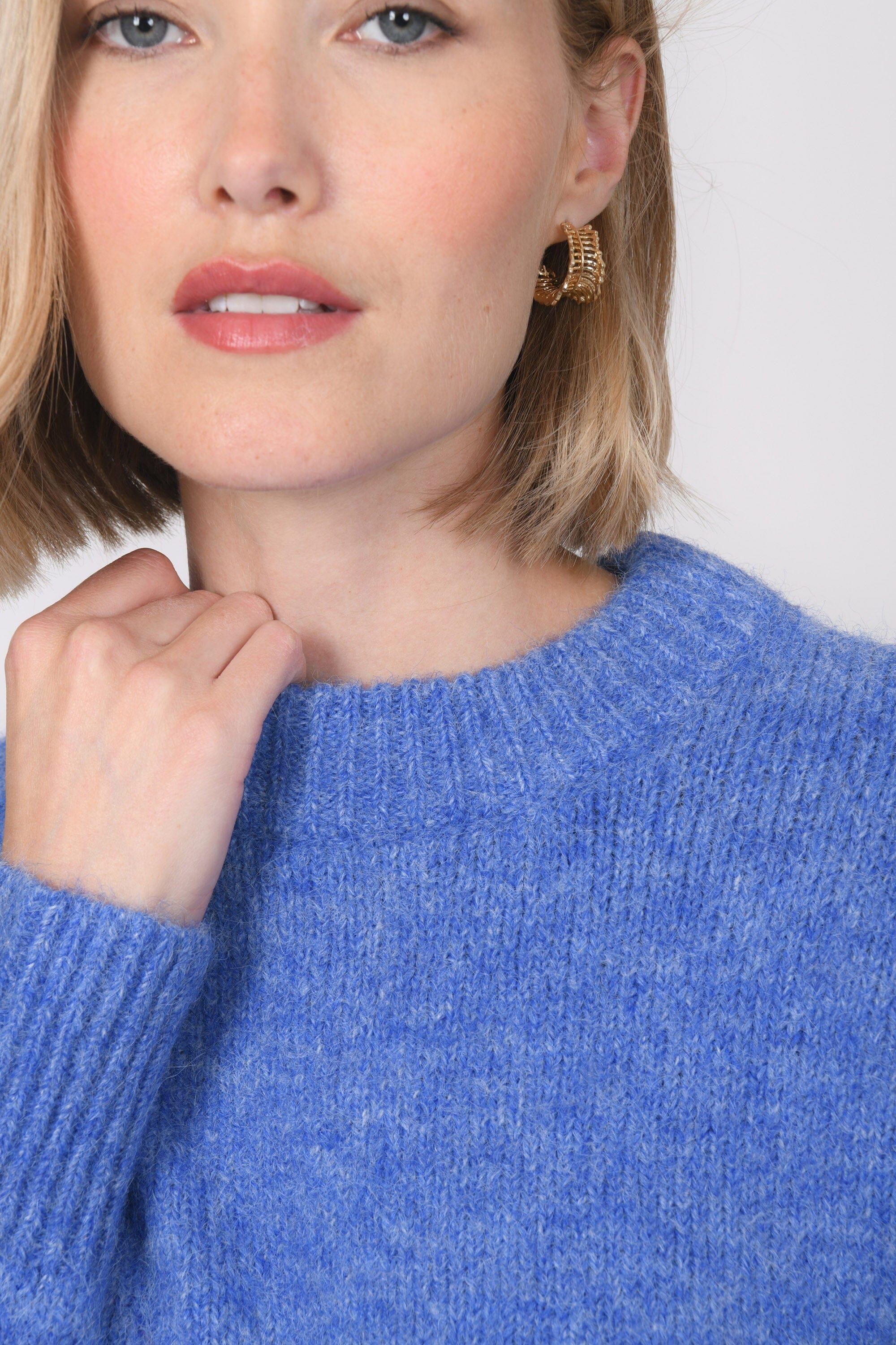 PULL COL ROND - BIANCA - BLEU PULL NEW KOOKAI Mode Kookai