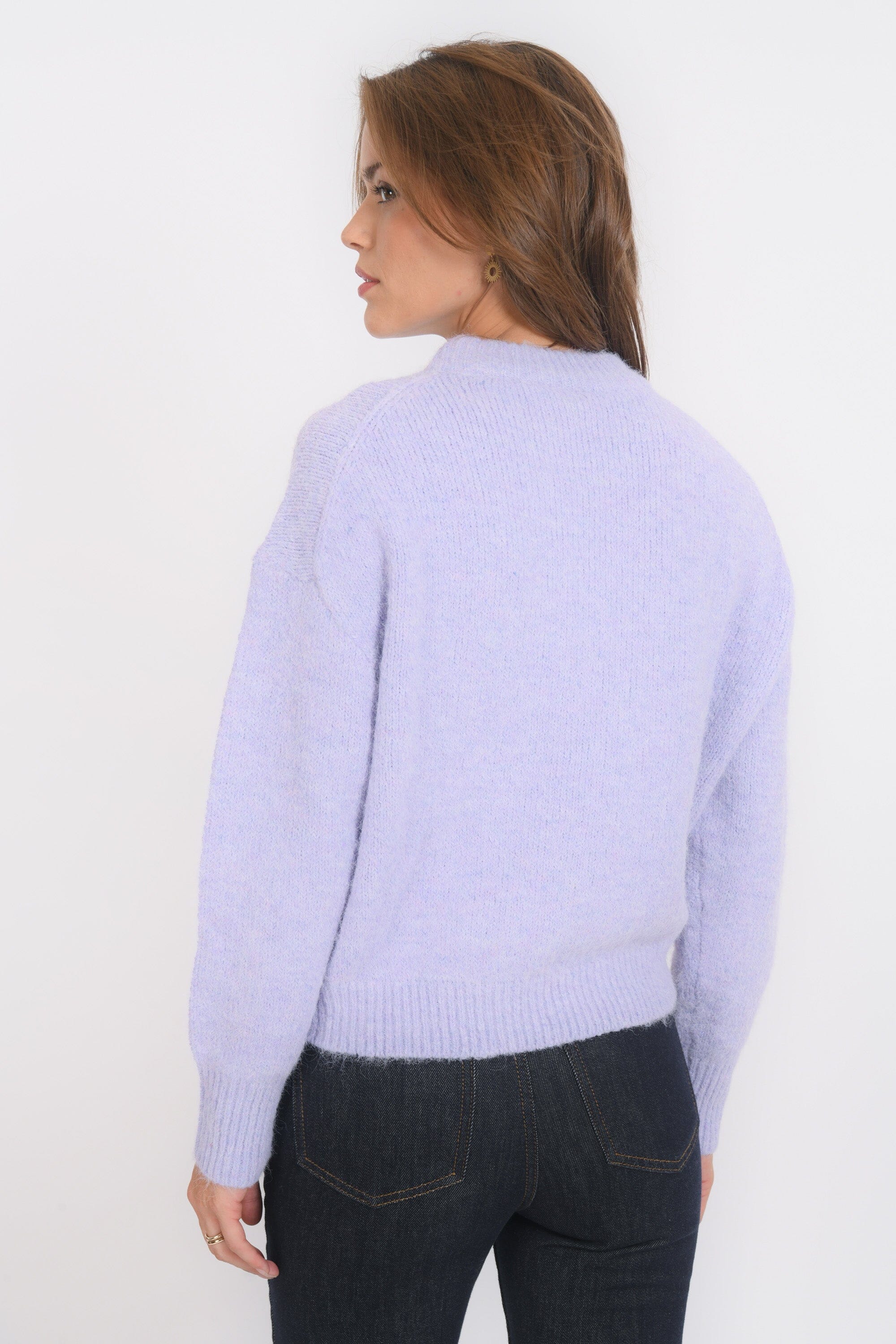 PULL COL ROND - BIANCA - LILAS PULL NEW KOOKAI Mode Kookai