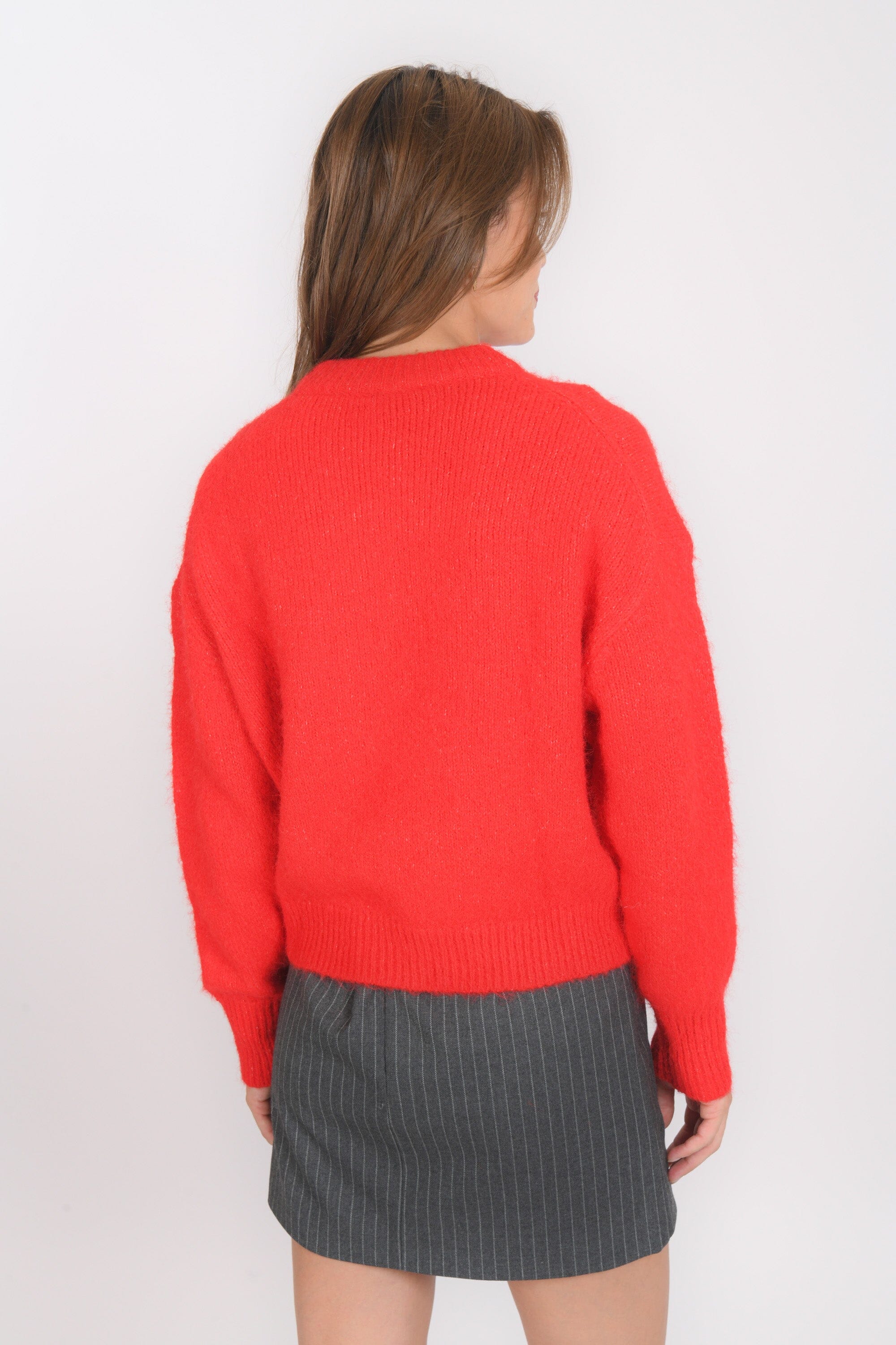 PULL COL ROND - BIANCA - ROUGE PULL NEW KOOKAI Mode Kookai