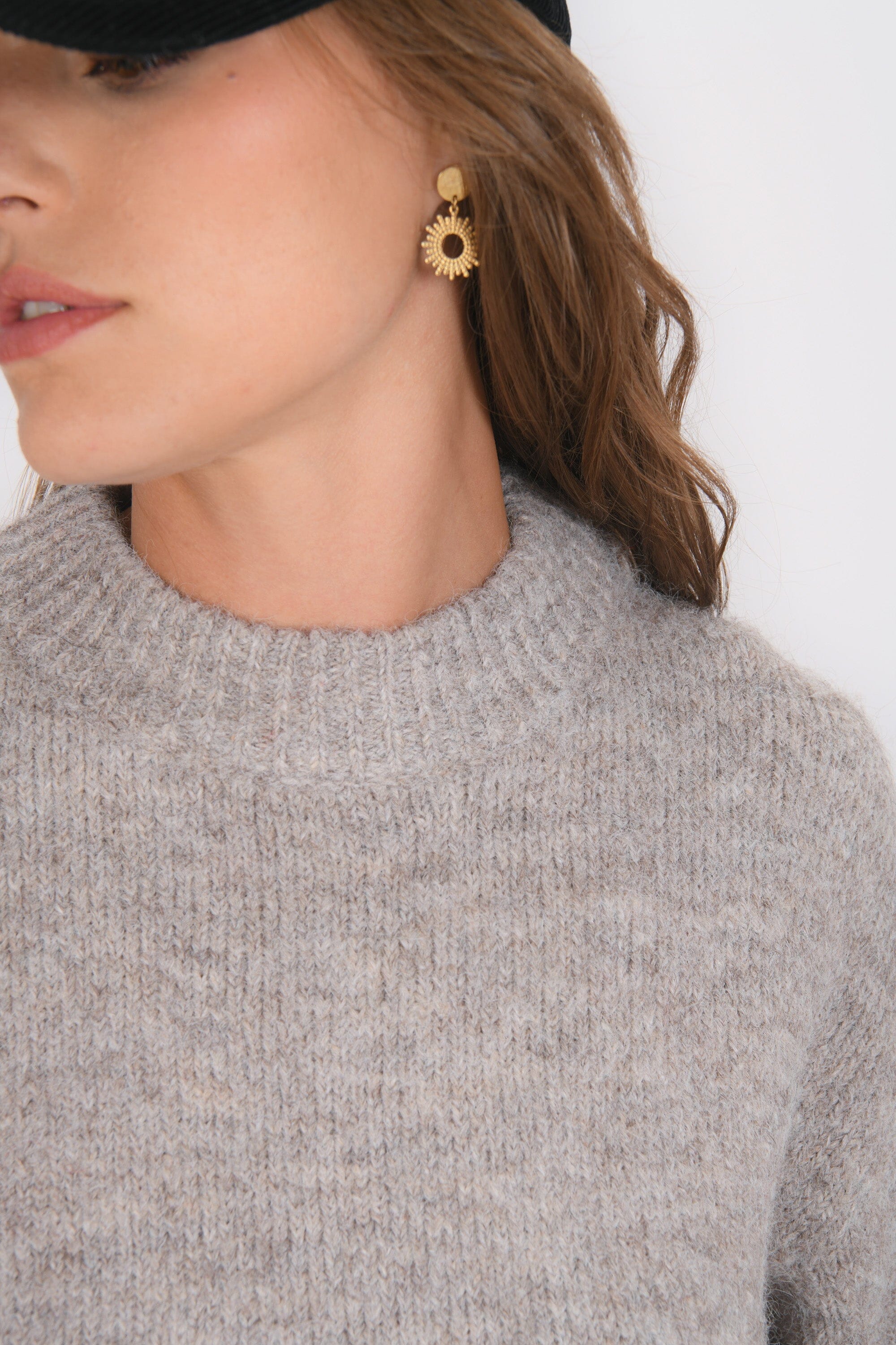 PULL COL ROND - BIANCA - TAUPE PULL NEW KOOKAI Mode Kookai