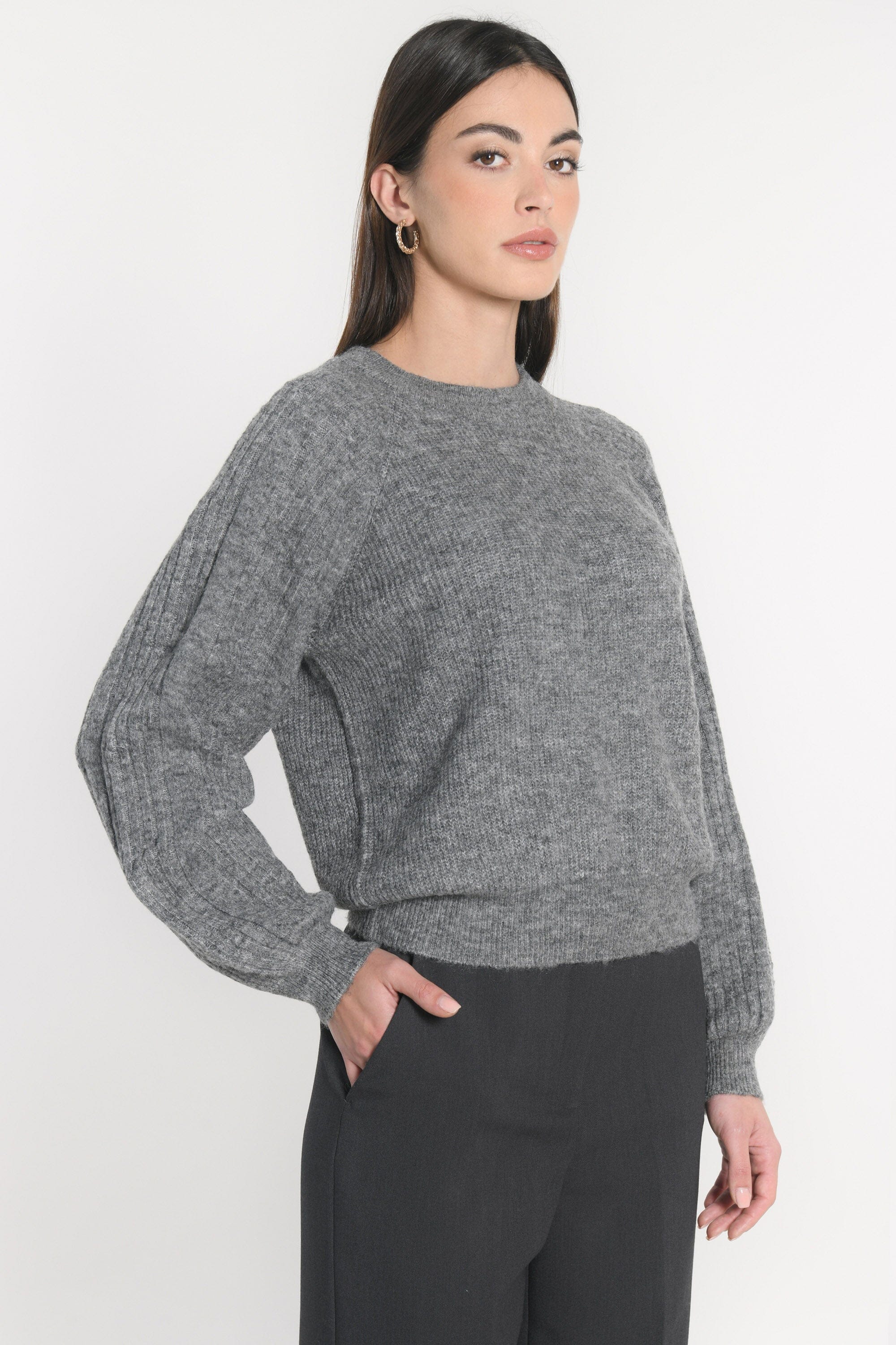 PULL COL ROND CARRY ANTHRACITE PULL KOOKAI Mode Kookai