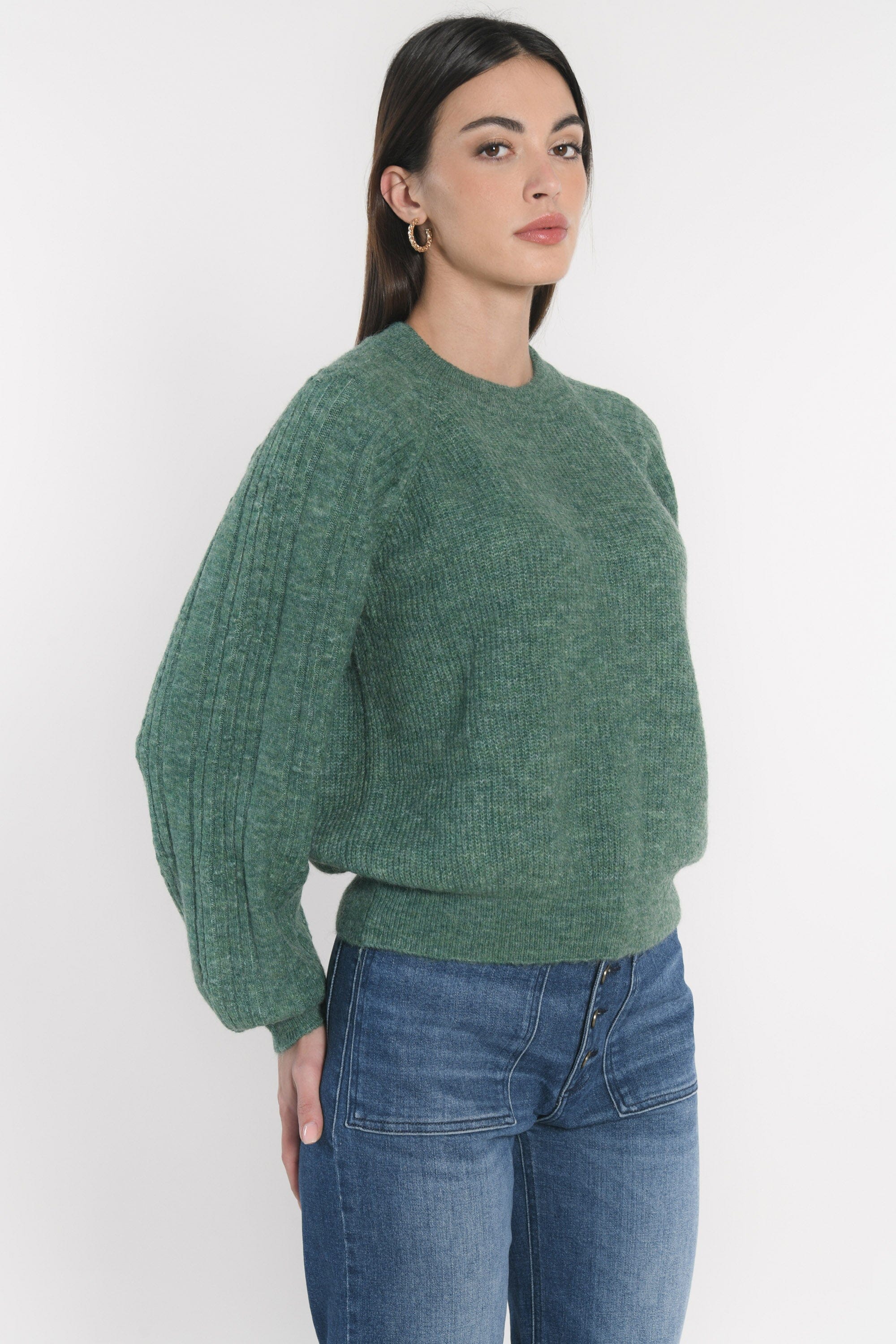 PULL COL ROND CARRY GREEN PULL KOOKAI Mode Kookai