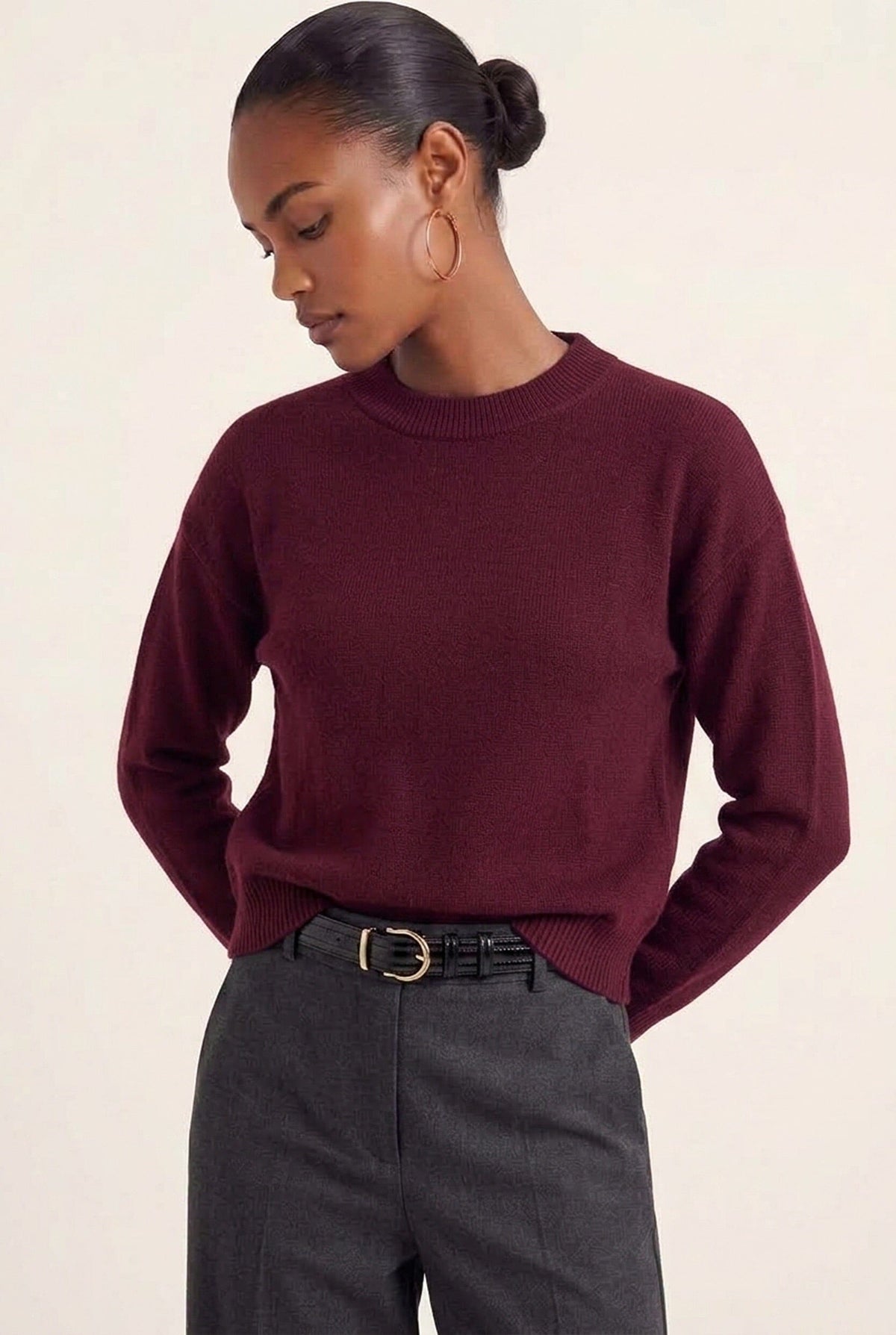 PULL COL ROND - DANITA - BORDEAUX PULL NEW KOOKAI Mode Kookai