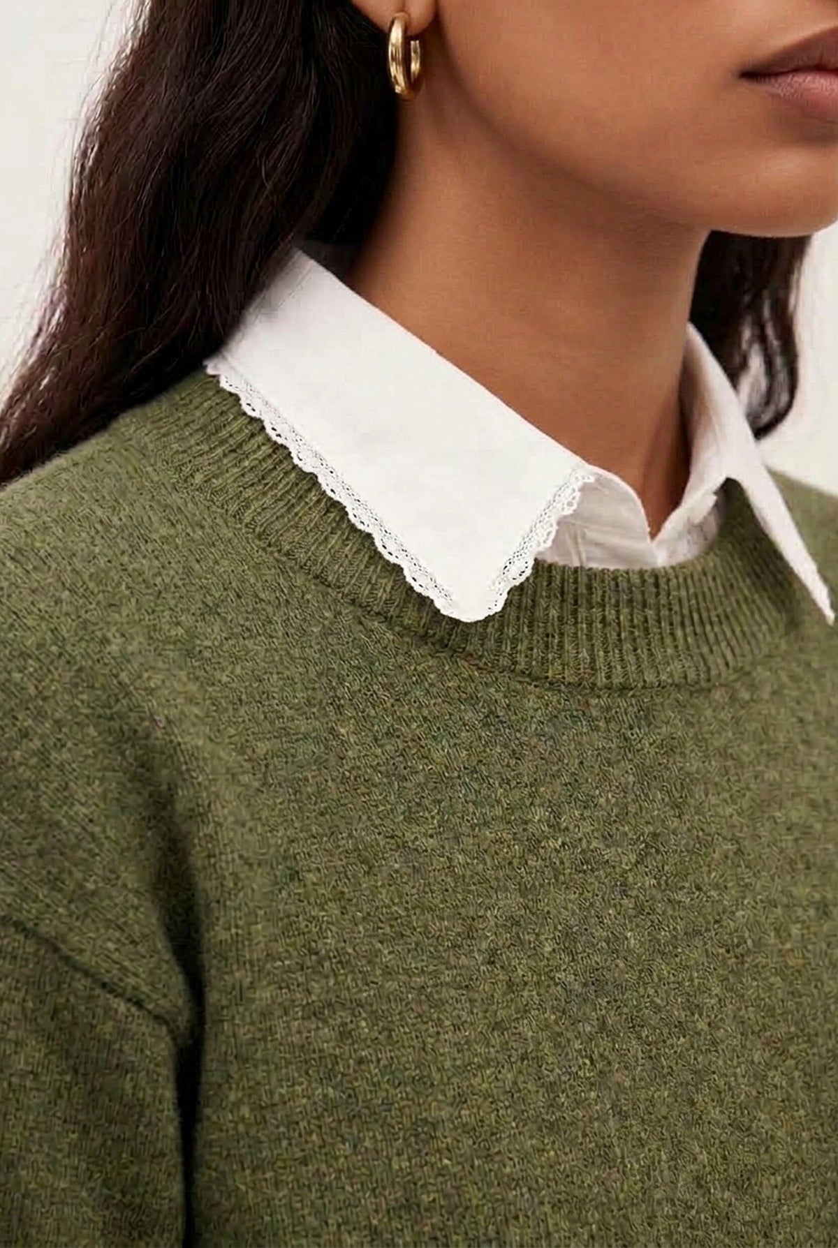 PULL COL ROND - DANITA - KAKI PULL NEW KOOKAI Mode Kookai