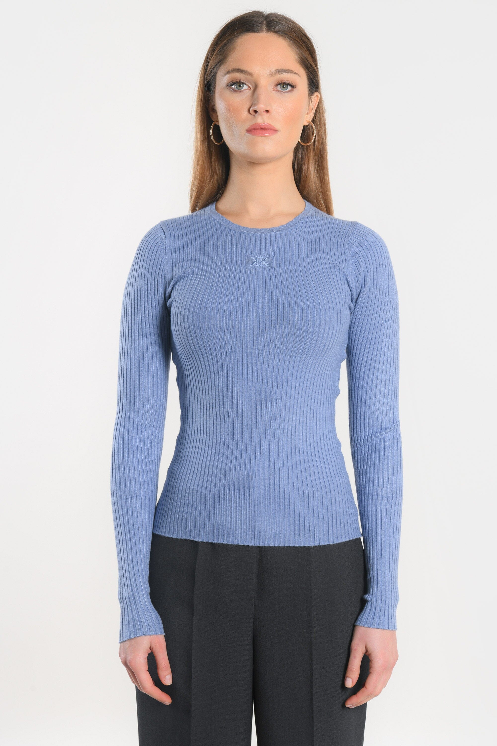 PULL COL ROND - ELISA - MANOR BLUE PULL KOOKAI Mode Kookai