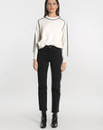 PULL COL ROND GABBY ÉCRU/NOIR PULL KOOKAI Mode Kookai