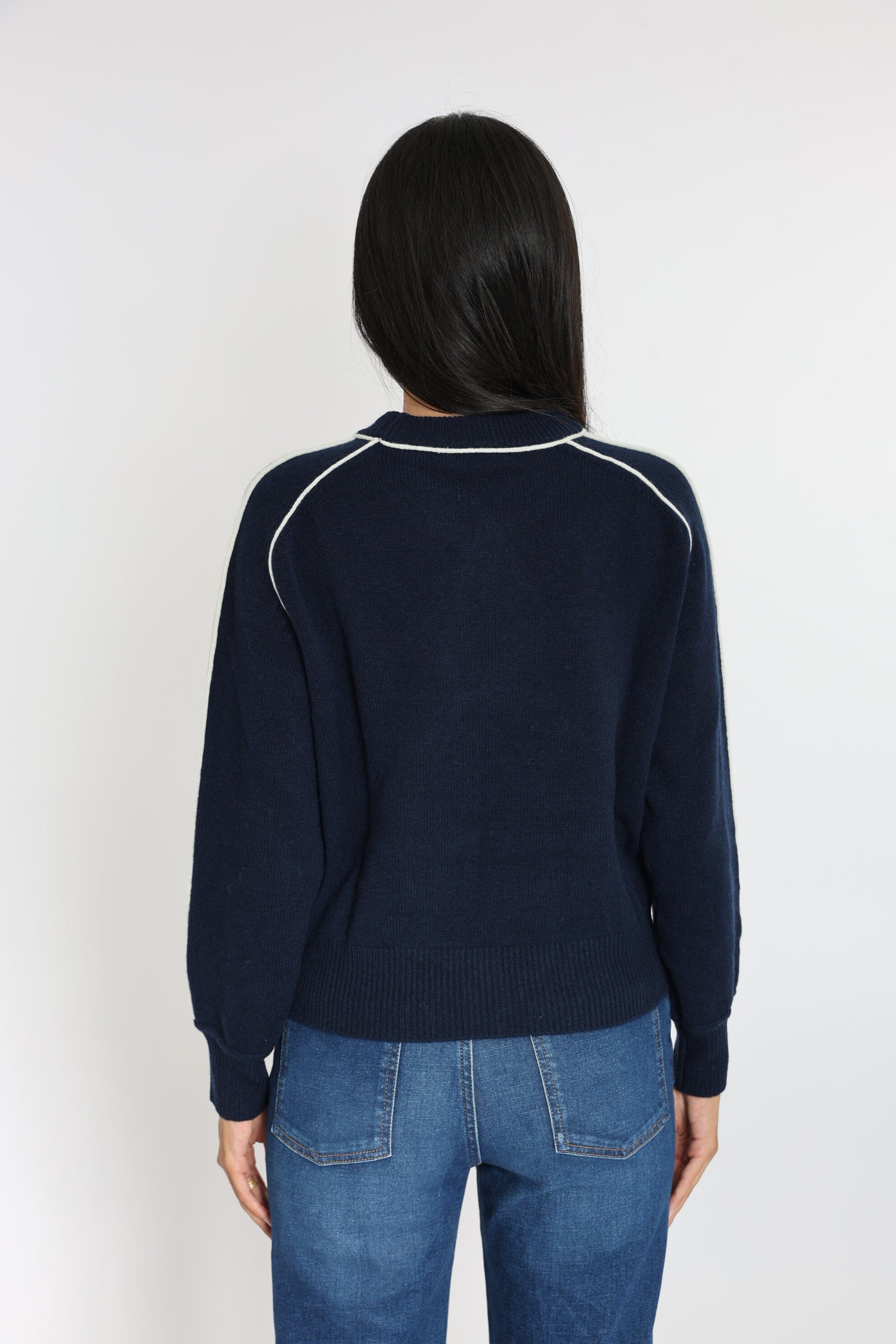 PULL COL ROND GABBY NAVY/ÉCRU PULL KOOKAI Mode Kookai