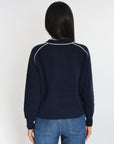 PULL COL ROND GABBY NAVY/ÉCRU PULL KOOKAI Mode Kookai