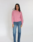 PULL COL ROND GABBY ROSE/BEIGE CHINÉ PULL KOOKAI Mode Kookai
