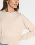 PULL COL ROND NOLWENN BEIGE CHINE PULL KOOKAI Mode Kookai