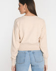 PULL COL ROND NOLWENN BEIGE CHINE PULL KOOKAI Mode Kookai