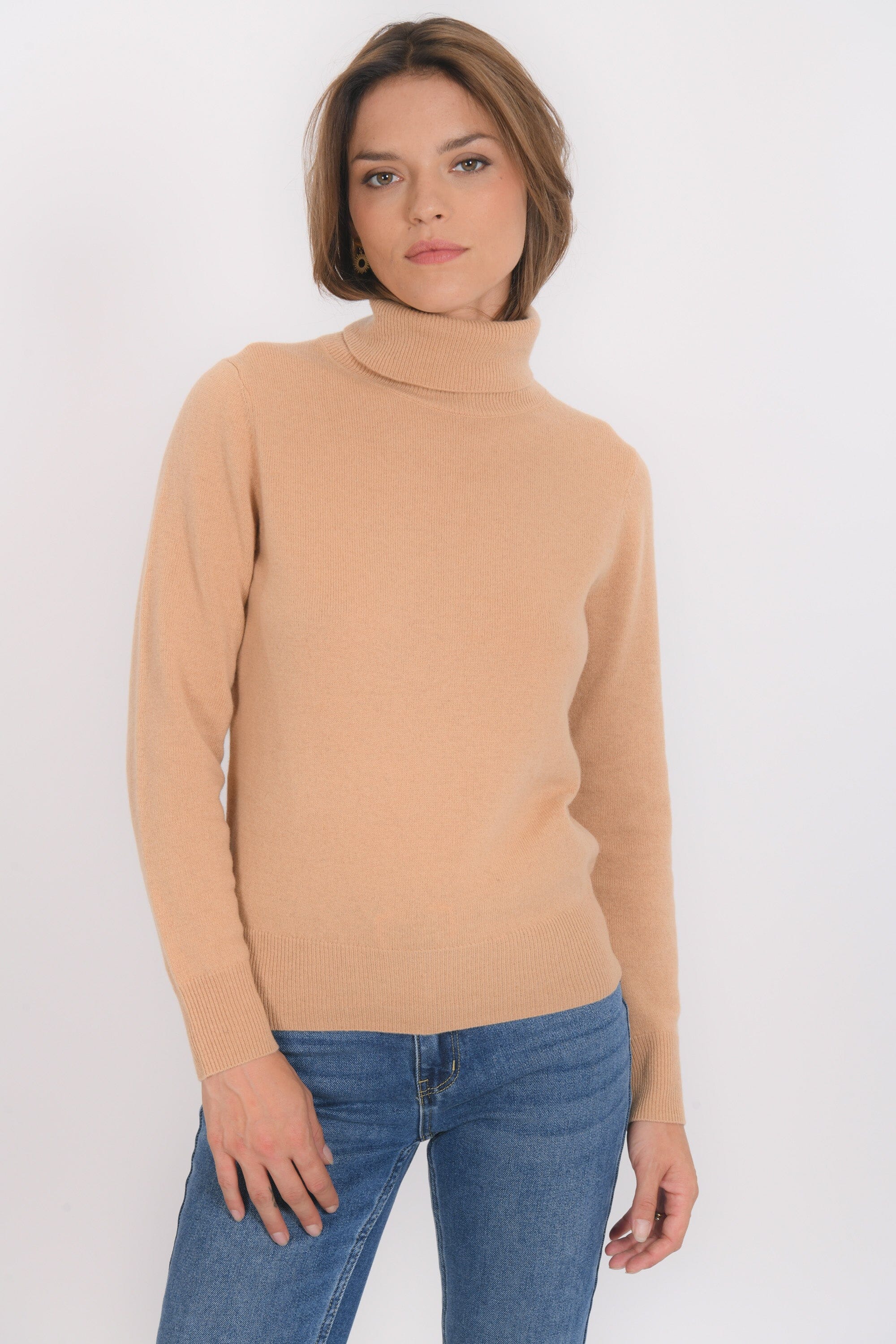 PULL COL ROULE - B-ANITA - CAMEL PULL NEW KOOKAI Mode Kookai