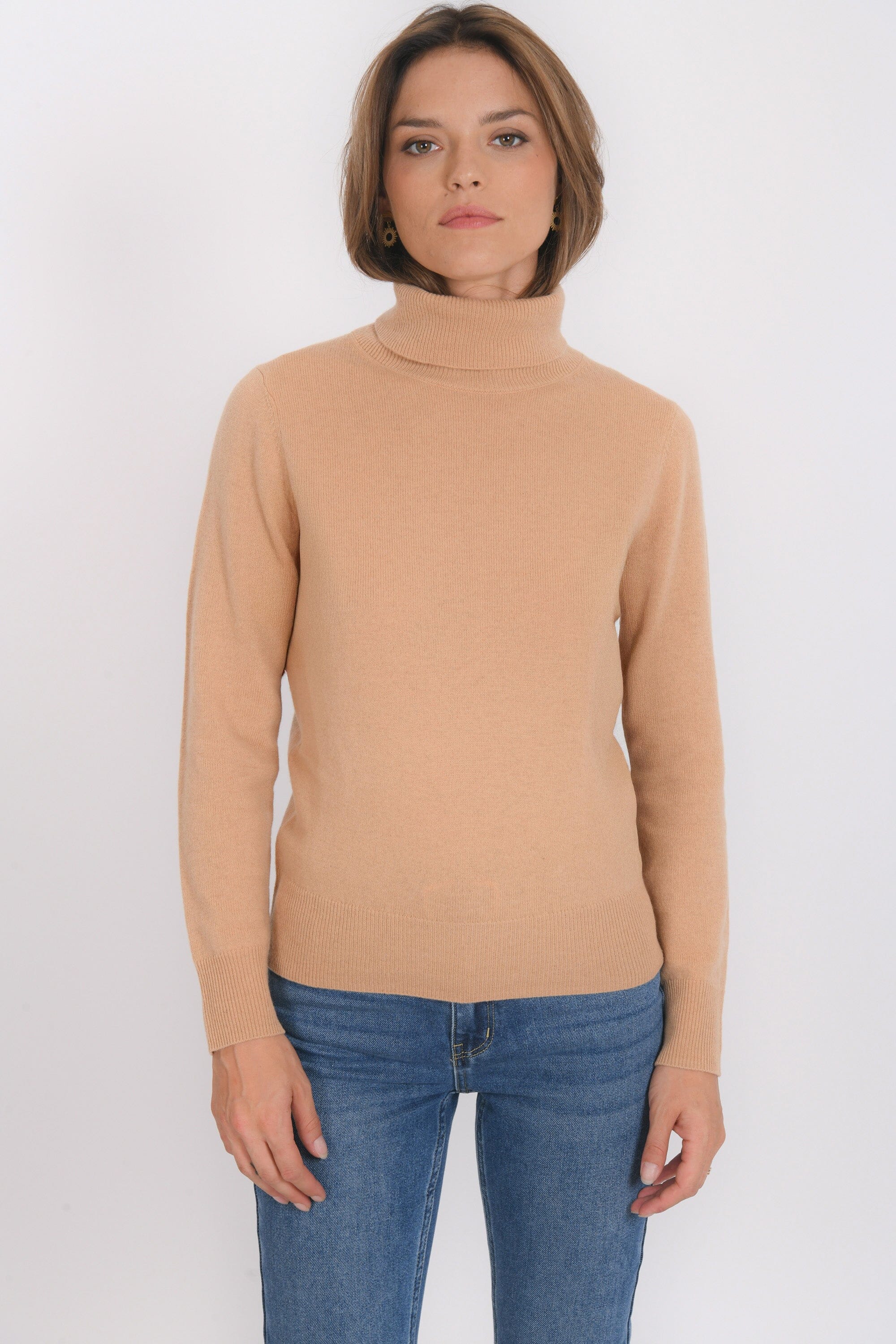 PULL COL ROULE - B-ANITA - CAMEL PULL NEW KOOKAI Mode Kookai