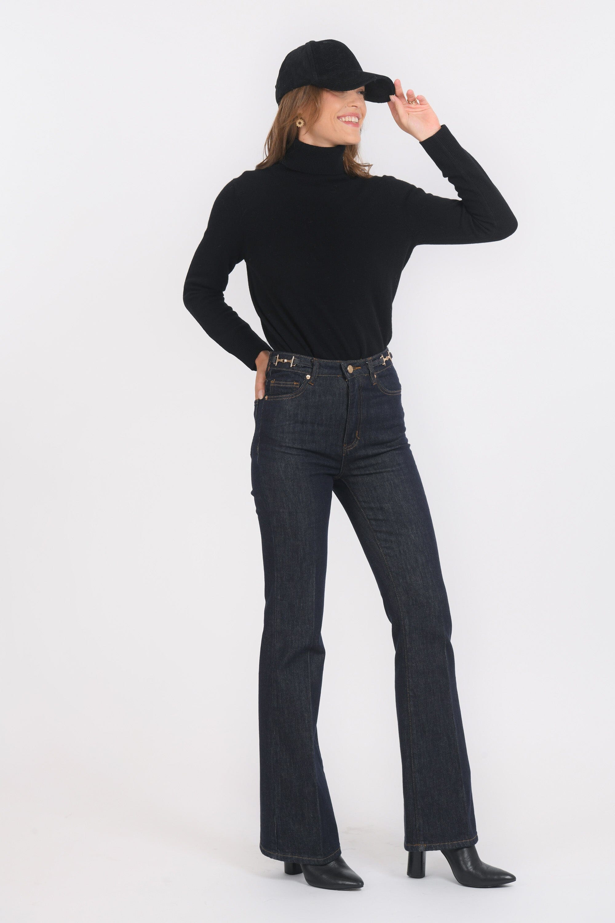 PULL COL ROULE - B-ANITA - NOIR PULL NEW KOOKAI Mode Kookai