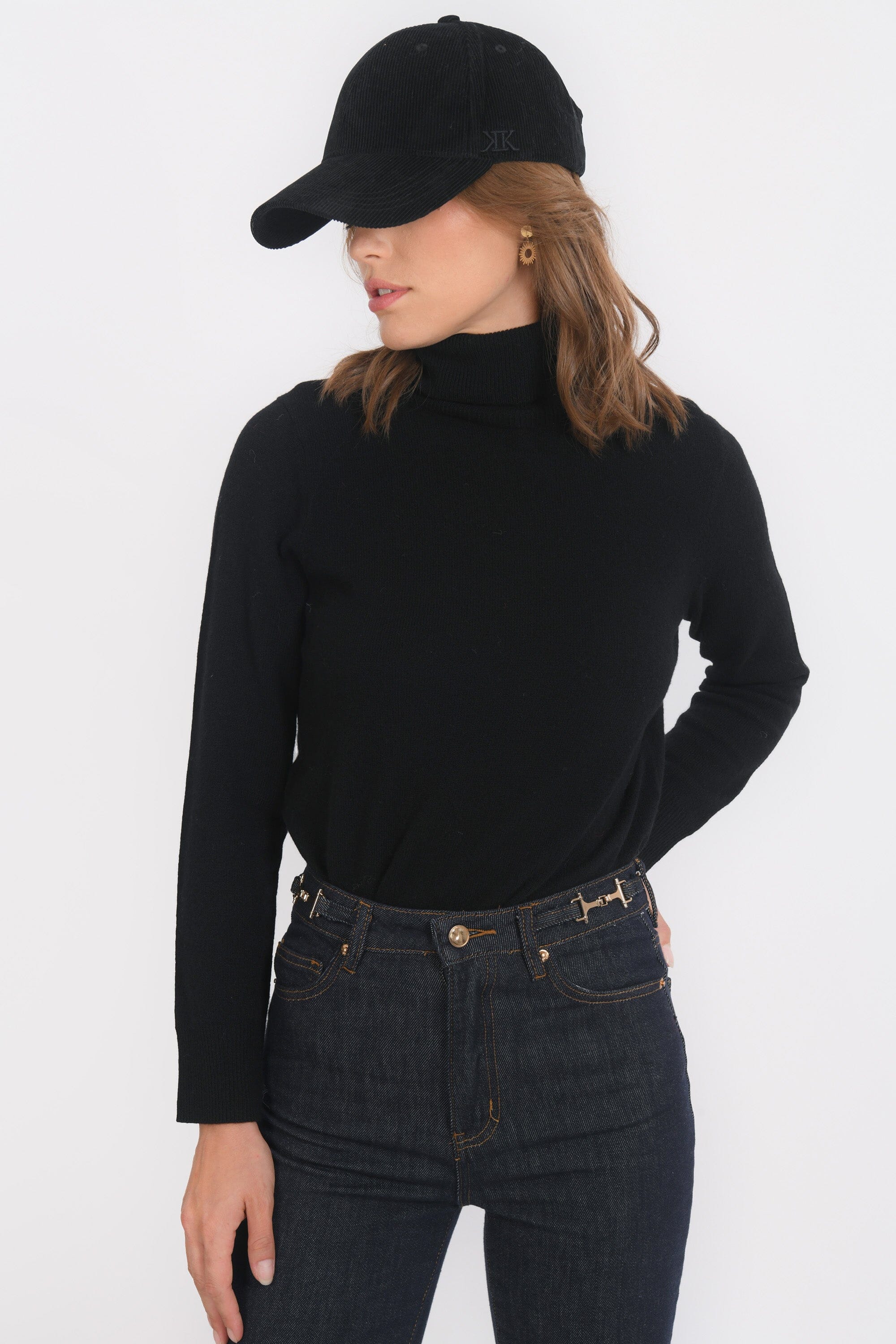 PULL COL ROULE - B-ANITA - NOIR PULL NEW KOOKAI Mode Kookai