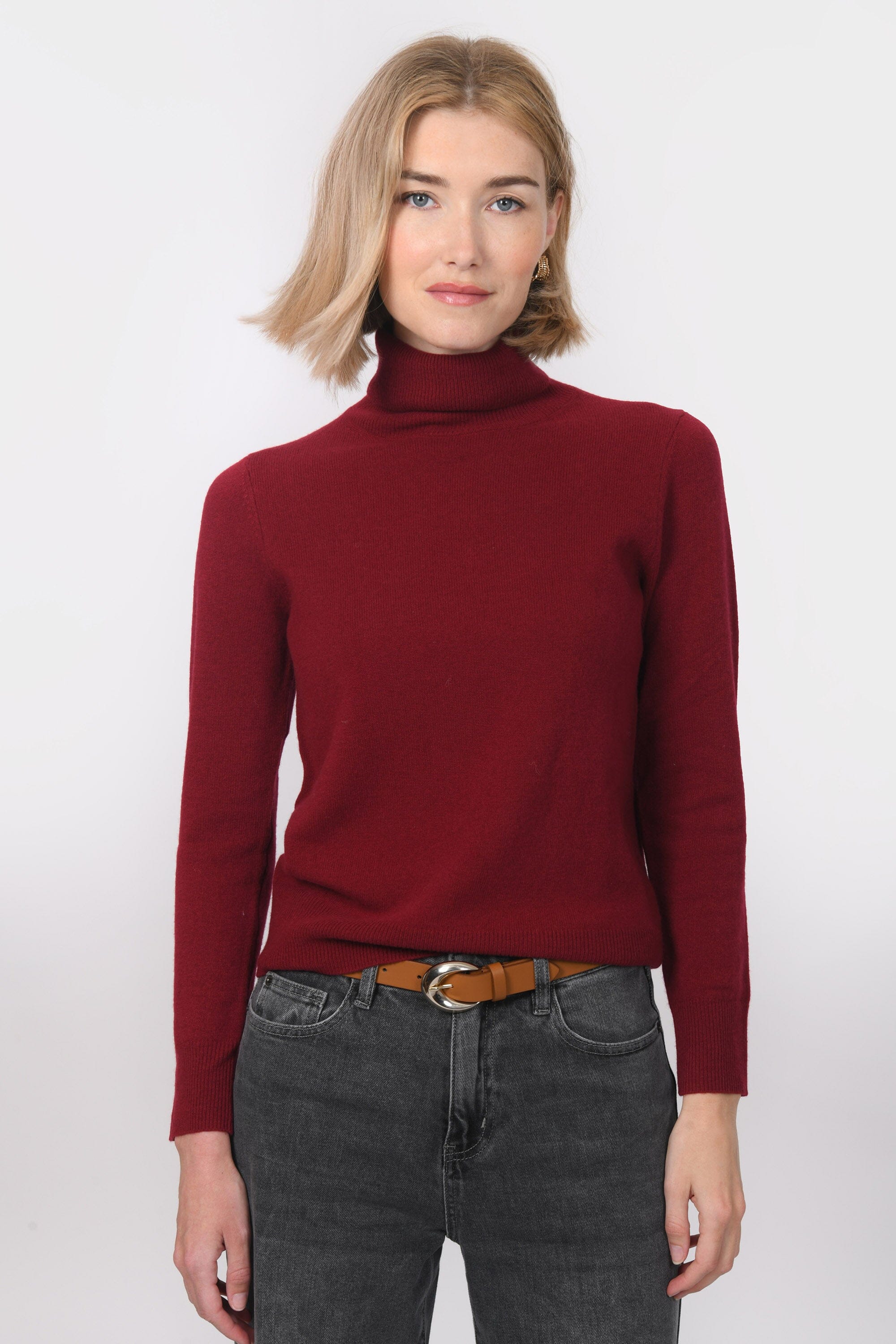 PULL COL ROULE - B-ANITA - RHUBARBE PULL NEW KOOKAI Mode Kookai
