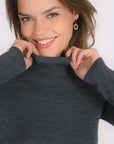 PULL COL ROULE - B-OLYMPE - ANTHRACITE PULL NEW KOOKAI Mode Kookai