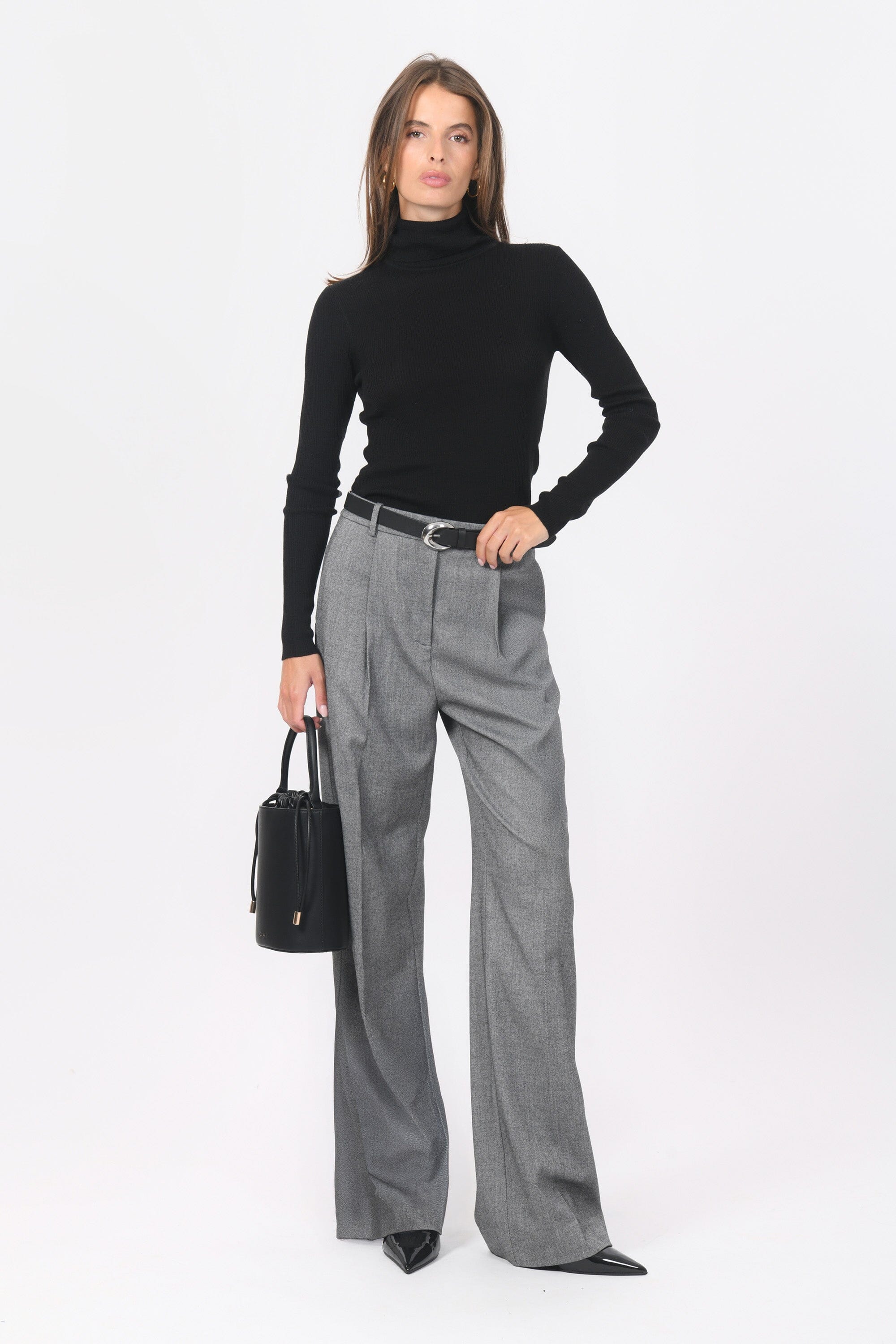 PULL COL ROULE - B-OLYMPE - NOIR PULL NEW KOOKAI Mode Kookai