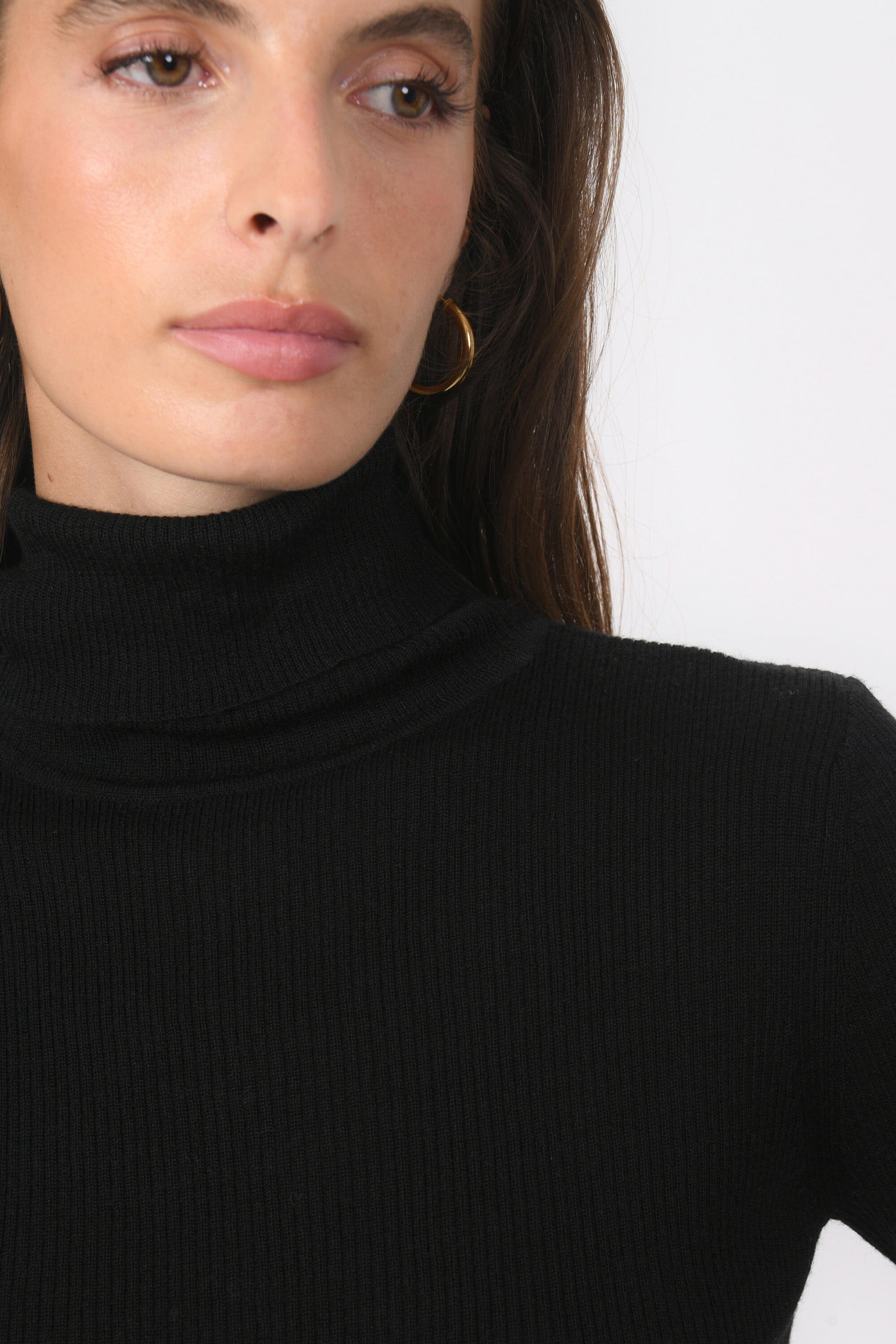PULL COL ROULE - B-OLYMPE - NOIR PULL NEW KOOKAI Mode Kookai
