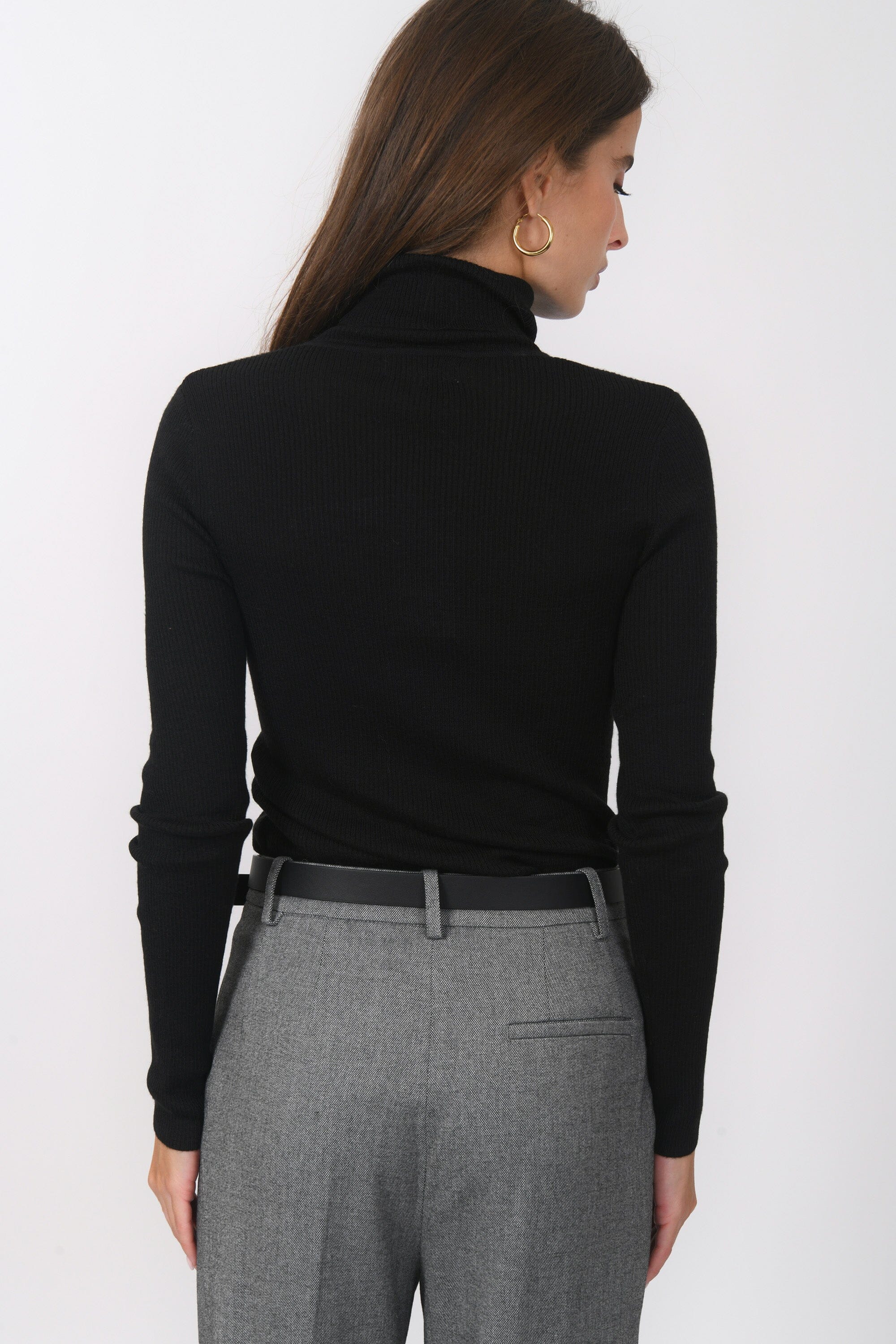 PULL COL ROULE - B-OLYMPE - NOIR PULL NEW KOOKAI Mode Kookai