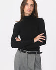 PULL COL ROULE - B-OLYMPE - NOIR PULL NEW KOOKAI Mode Kookai