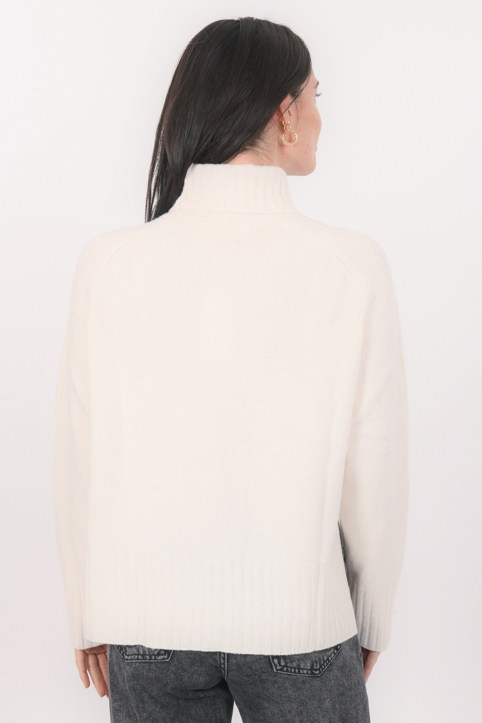 Robe Pull Luxe Grise À Col Roulé | Tricots | PLT FR Robe Pull Luxe Grise À Col Roulé | Tricots | PLT FR