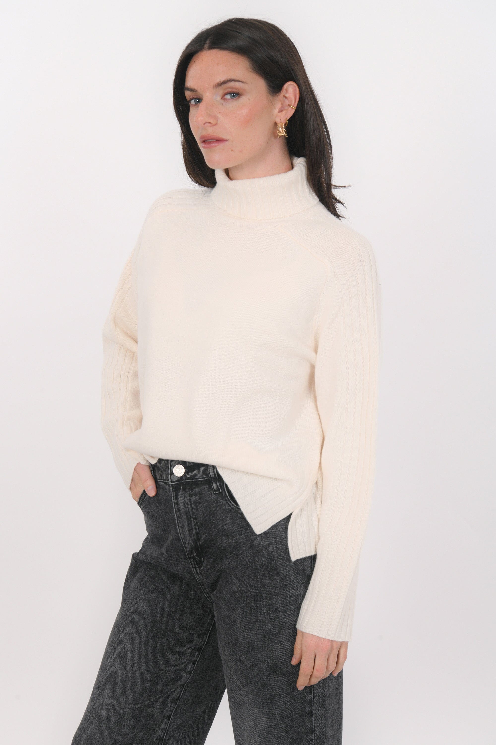 PULL COL ROULE - BART - ECRU PULL NEW KOOKAI Mode Kookai