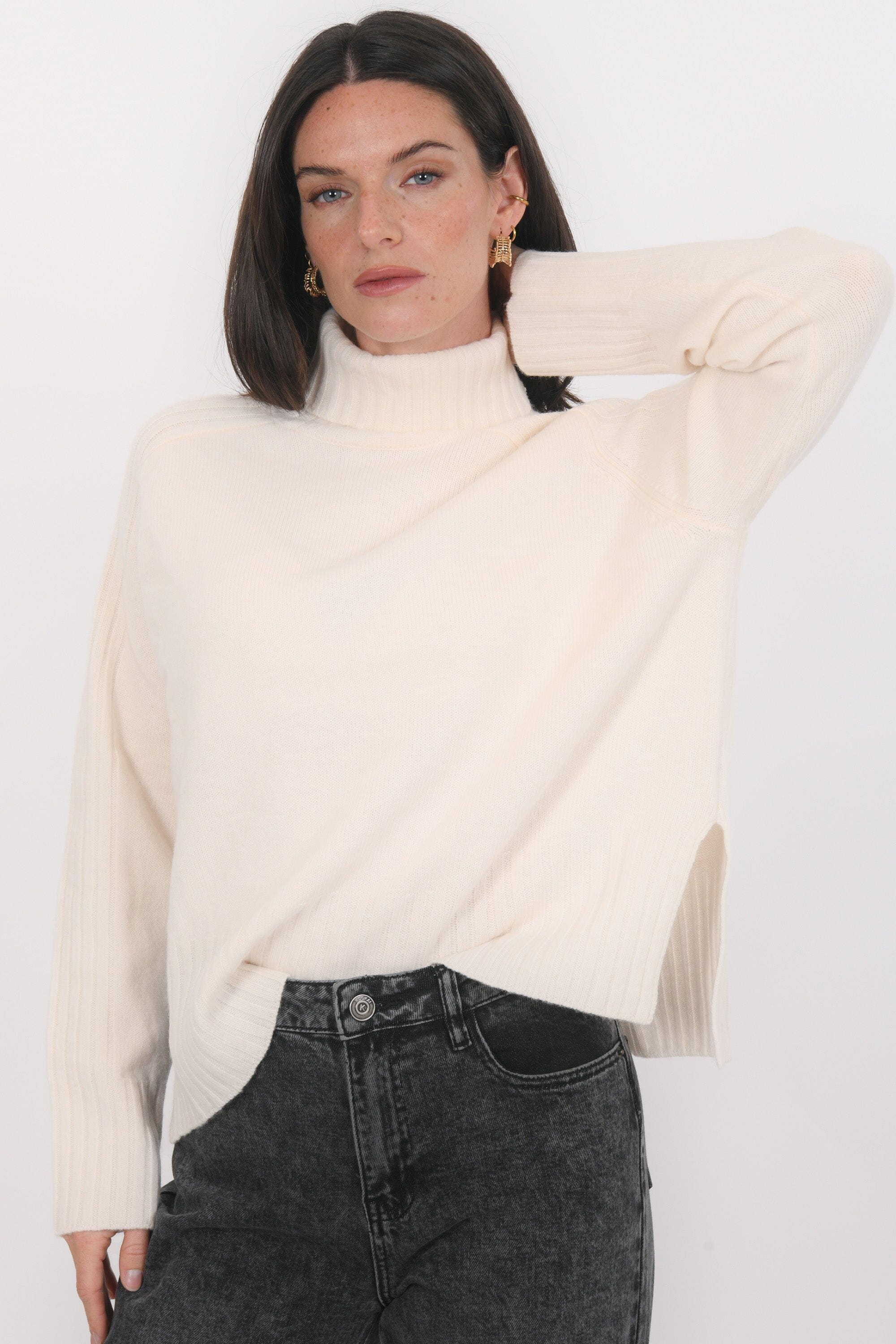 PULL COL ROULE - BART - ECRU PULL NEW KOOKAI Mode Kookai