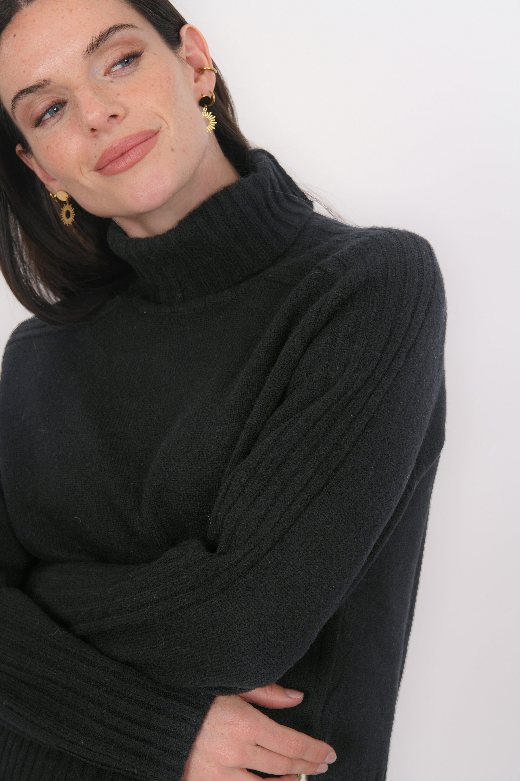 PULL COL ROULE - BART - NOIR PULL NEW KOOKAI Mode Kookai