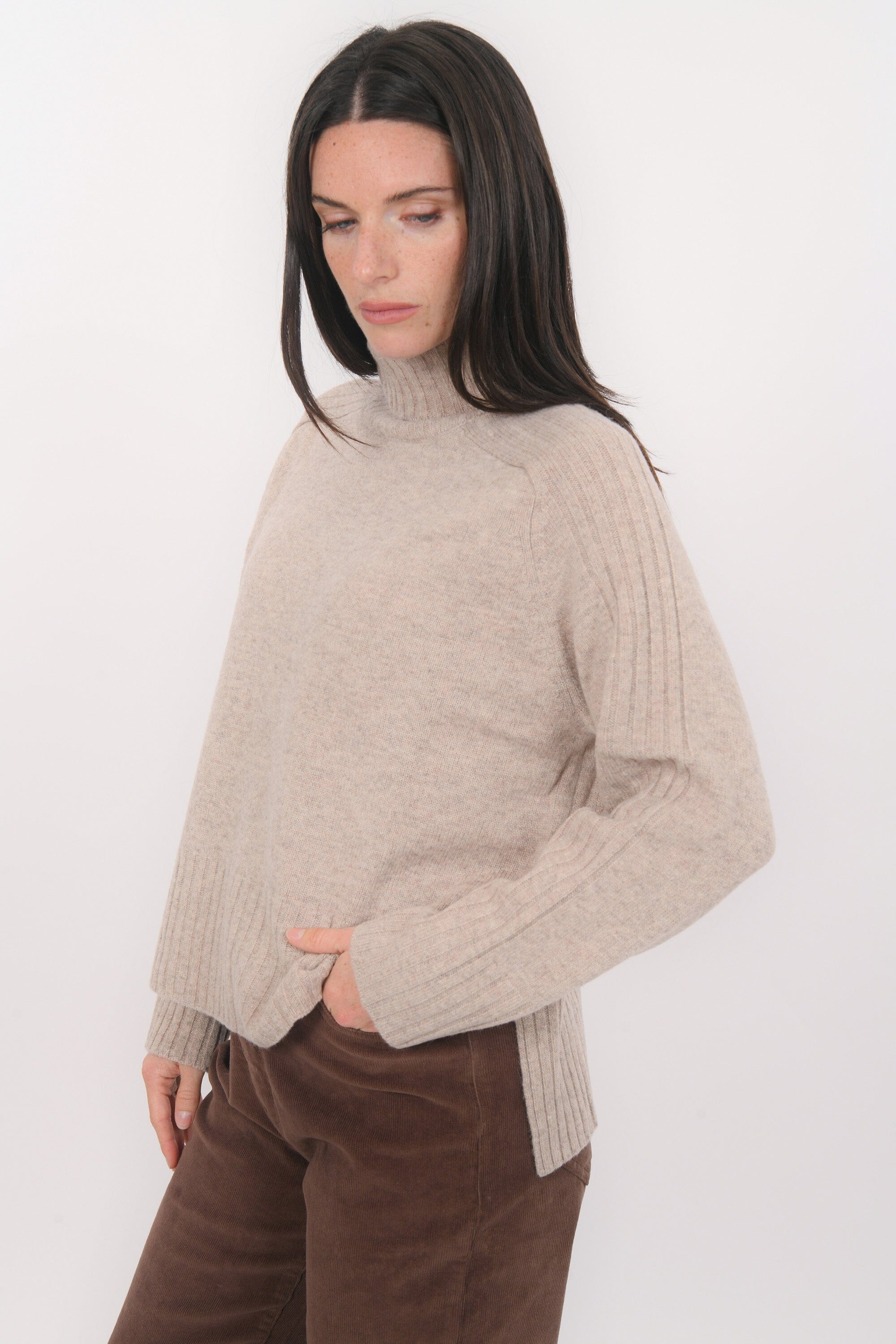PULL COL ROULE - BART - TAUPE PULL NEW KOOKAI Mode Kookai