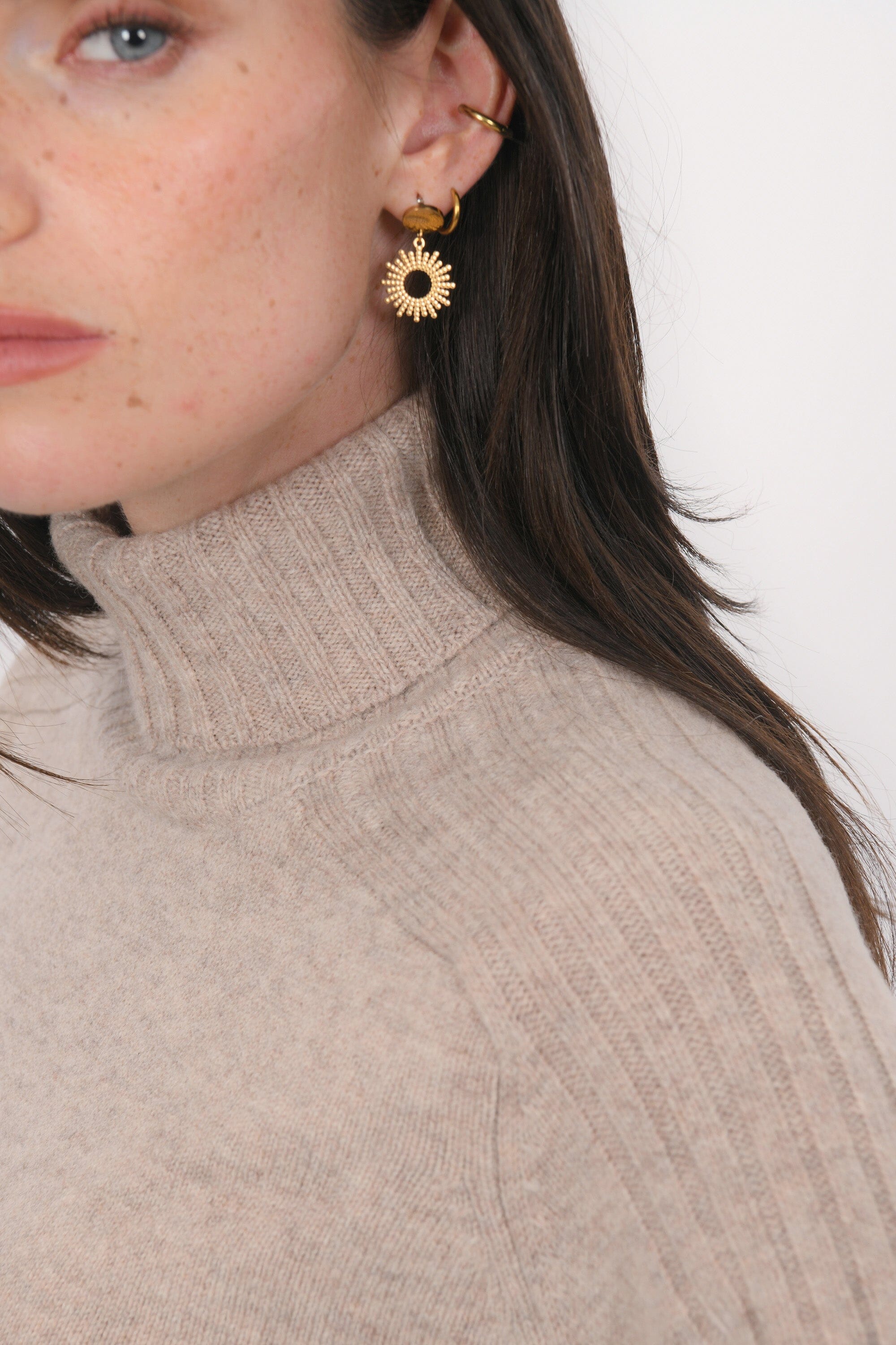 PULL COL ROULE - BART - TAUPE PULL NEW KOOKAI Mode Kookai