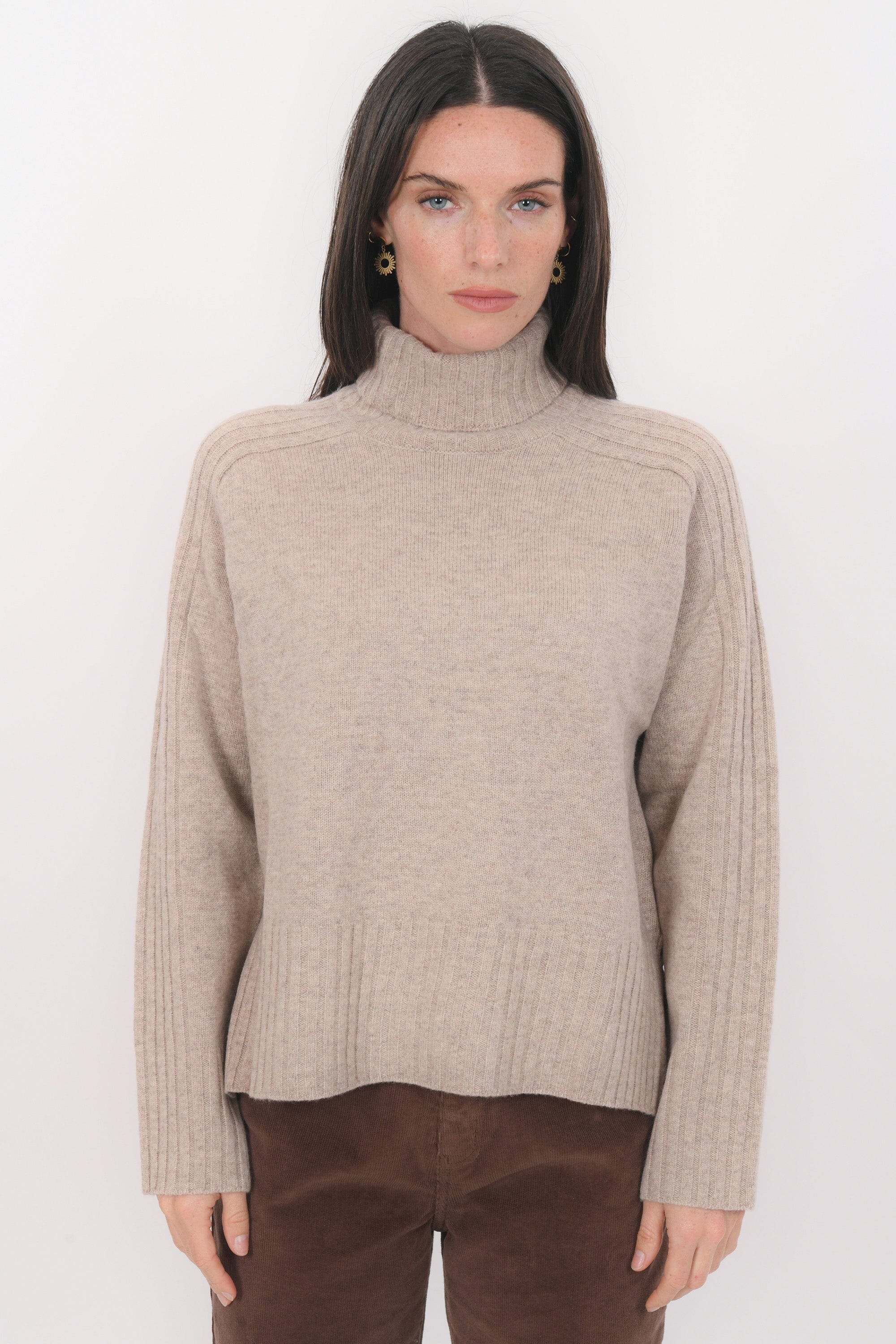 PULL COL ROULE - BART - TAUPE PULL NEW KOOKAI Mode Kookai