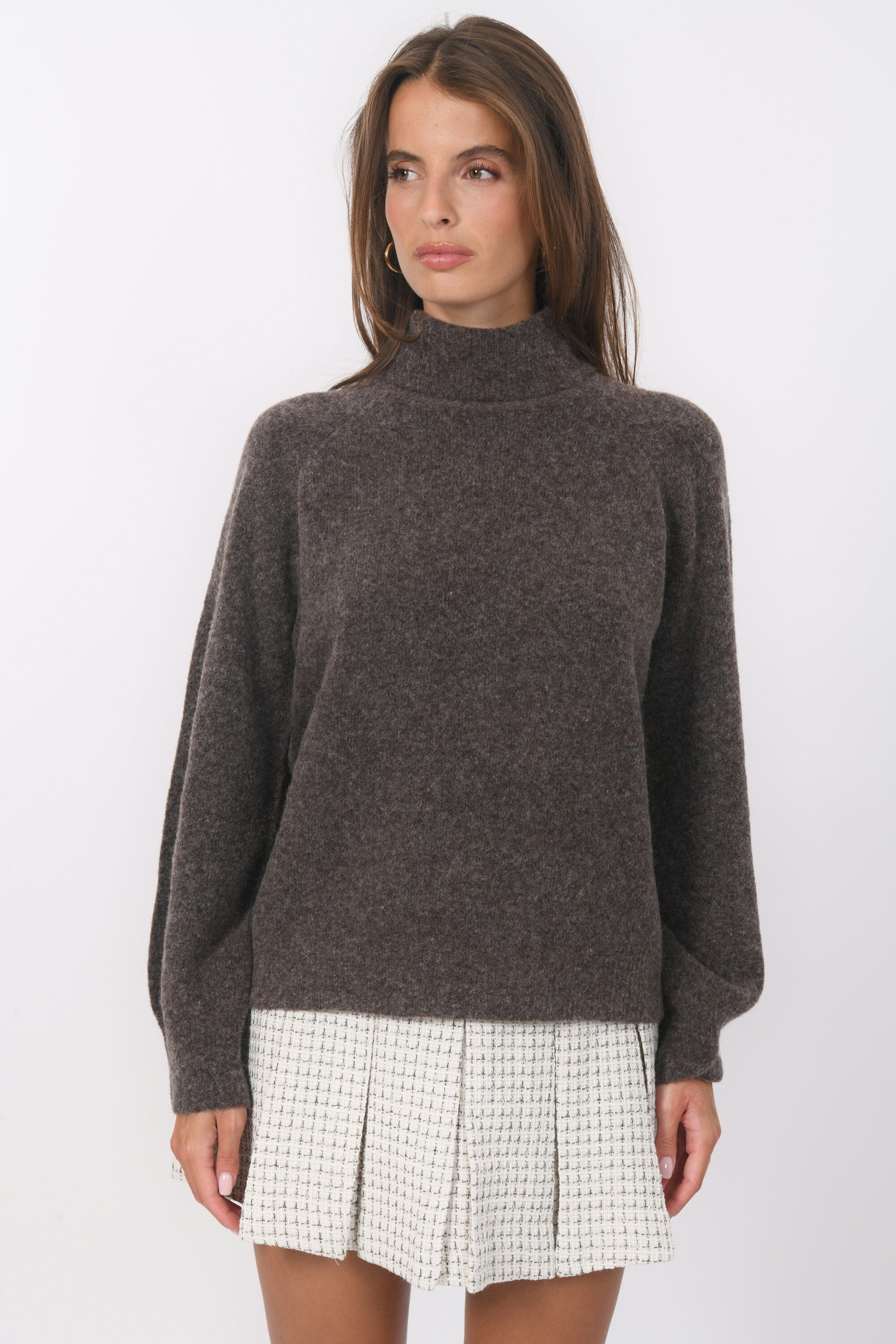 PULL COL ROULE - BRUNO - BROWN PULL NEW KOOKAI Mode Kookai